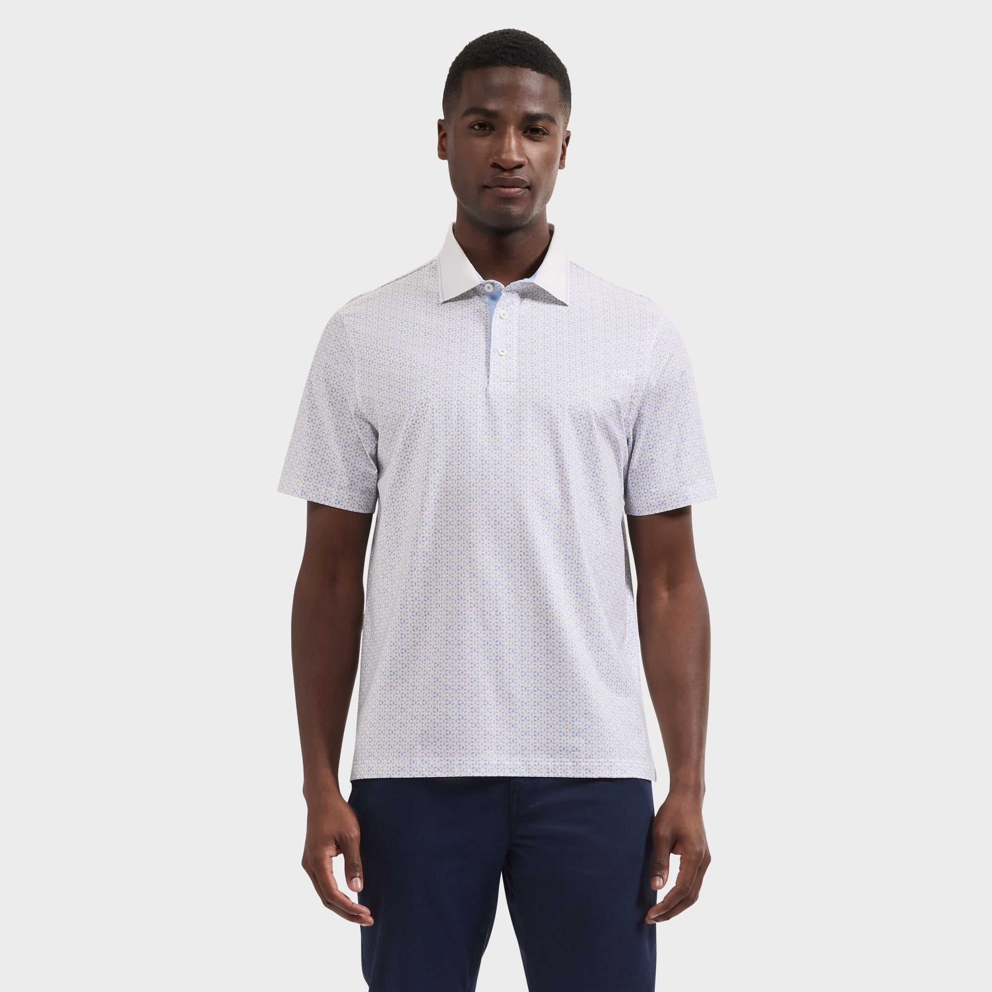 Vidal OoohCotton Geometric Polo Shirt