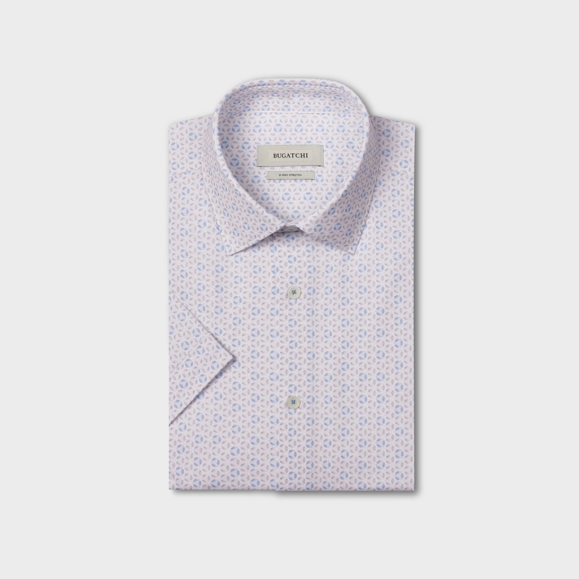 Miles OoohCotton Geometric Short-Sleeve Shirt