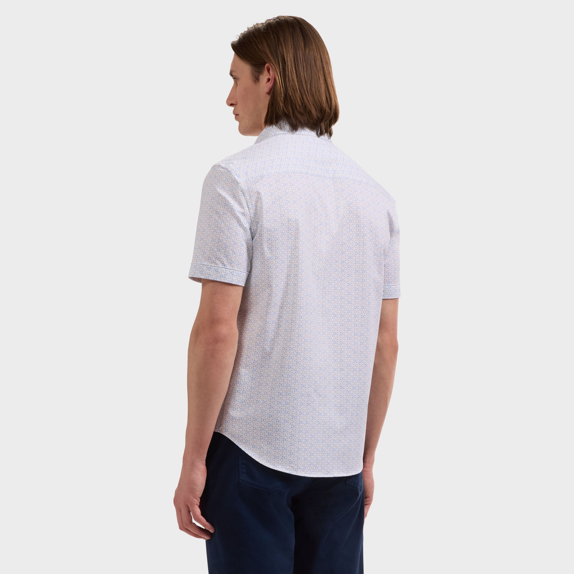 Miles OoohCotton Geometric Short-Sleeve Shirt