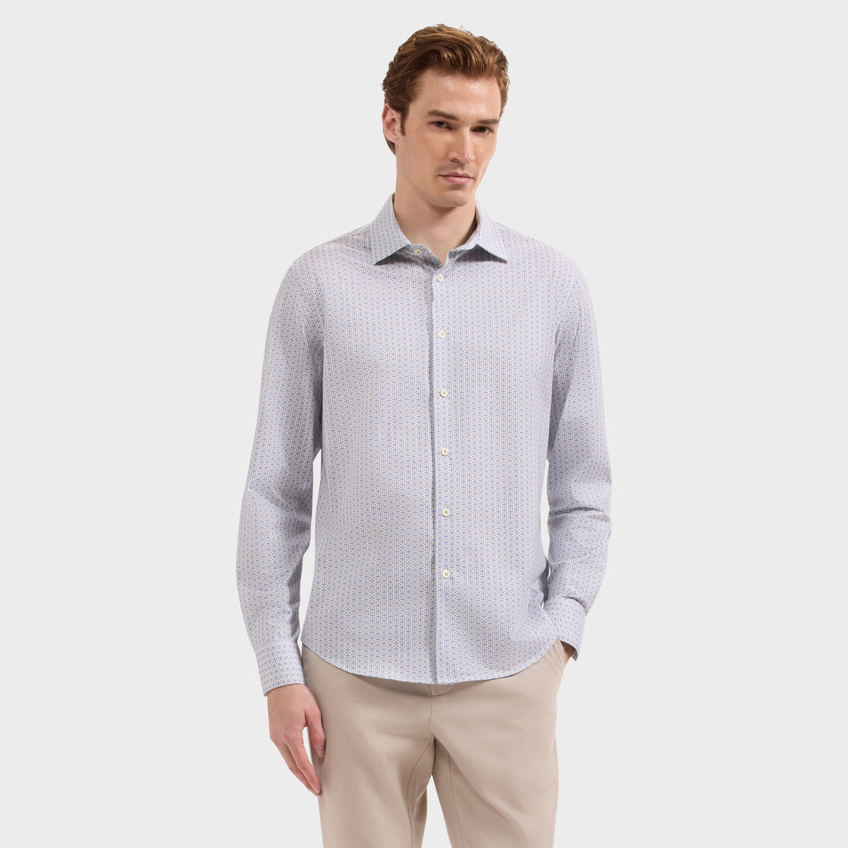 James OoohCotton Geometric Shirt
