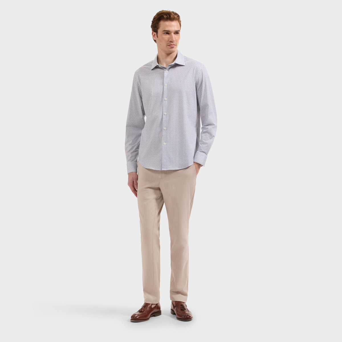 James OoohCotton Geometric Shirt