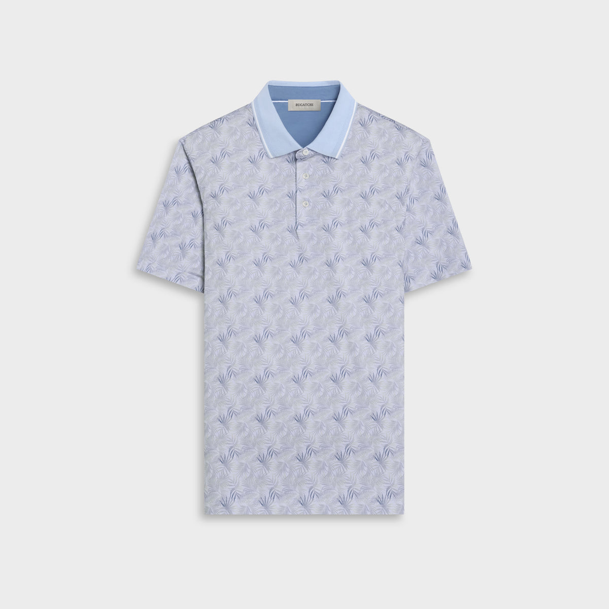 Vidal OoohCotton Leaf Print Polo Shirt