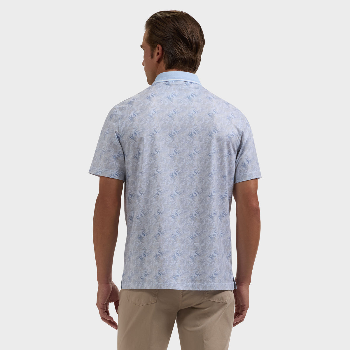 Vidal OoohCotton Leaf Print Polo Shirt