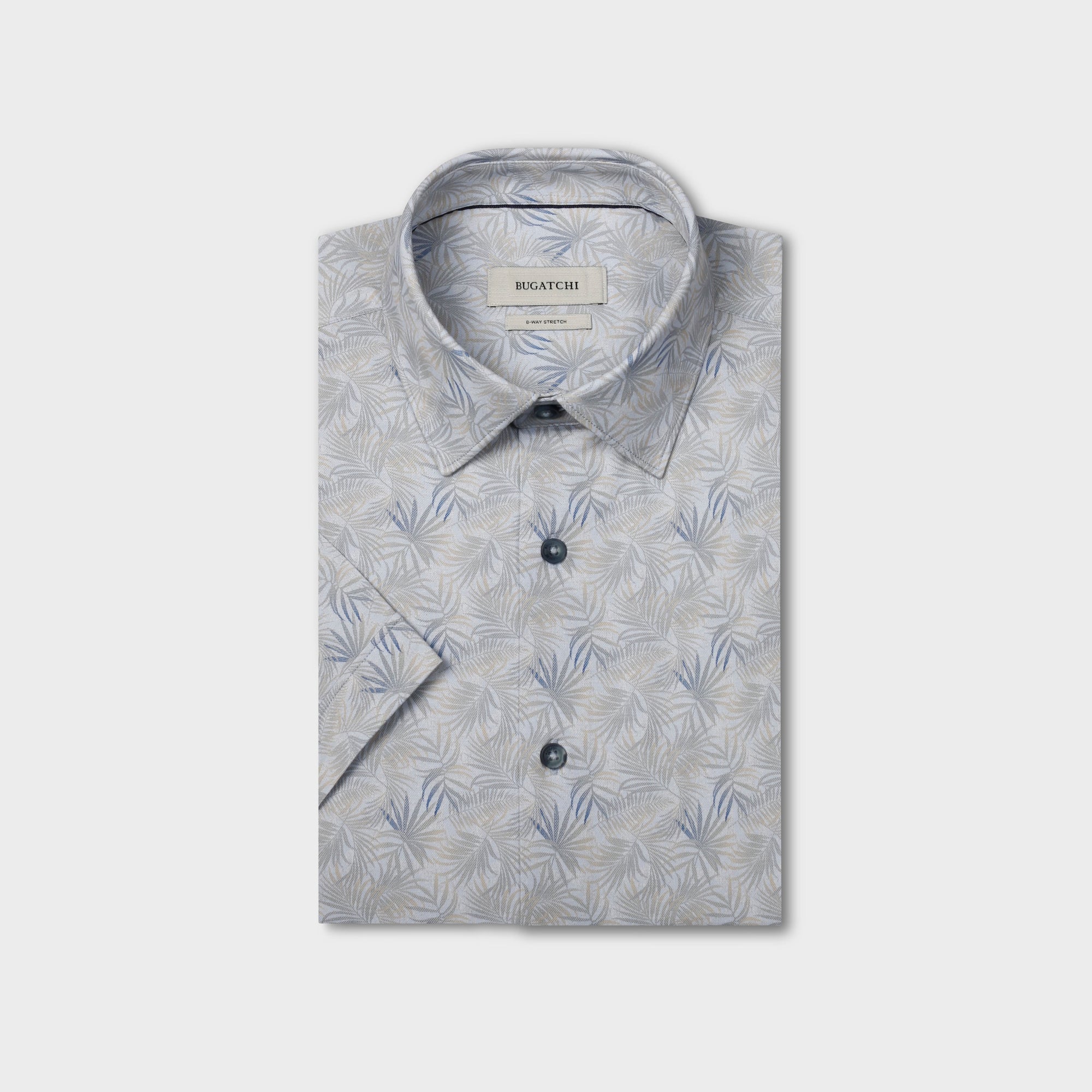 Miles OoohCotton Leaf Print Short-Sleeve Shirt