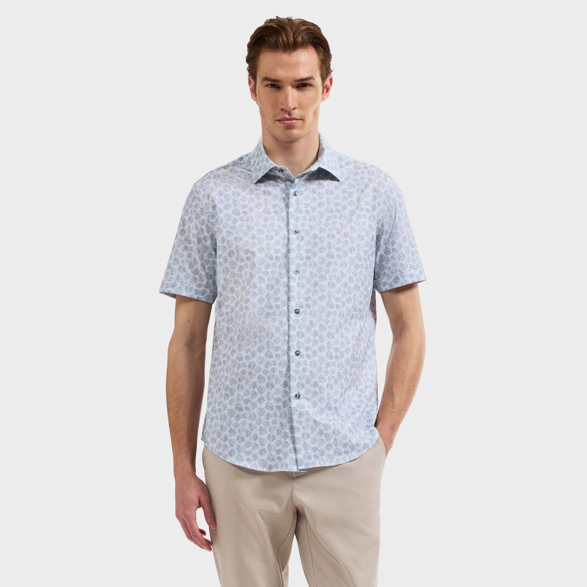 Miles OoohCotton Leaf Short-Sleeve Shirt