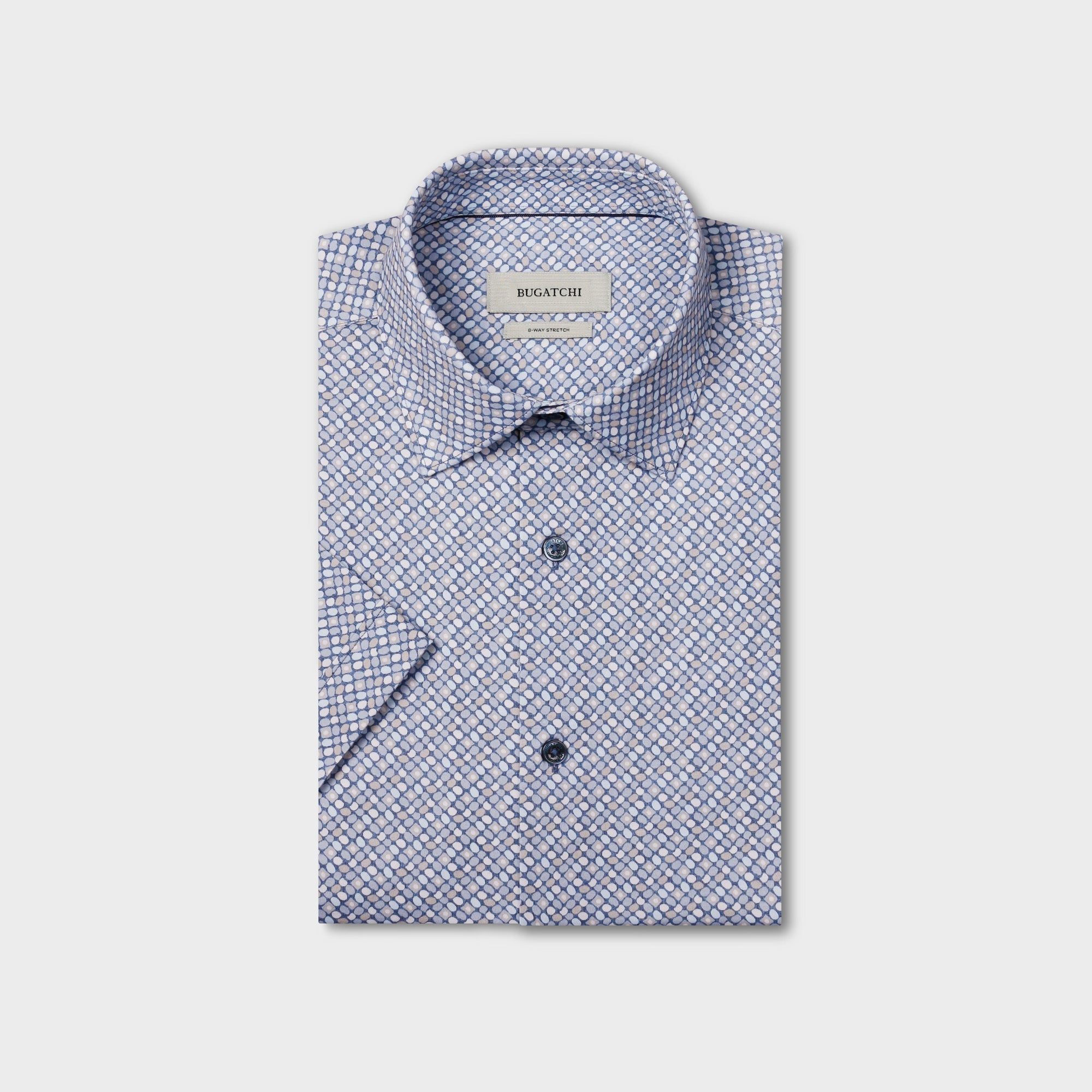 Miles OoohCotton Geometric Short-Sleeve Shirt