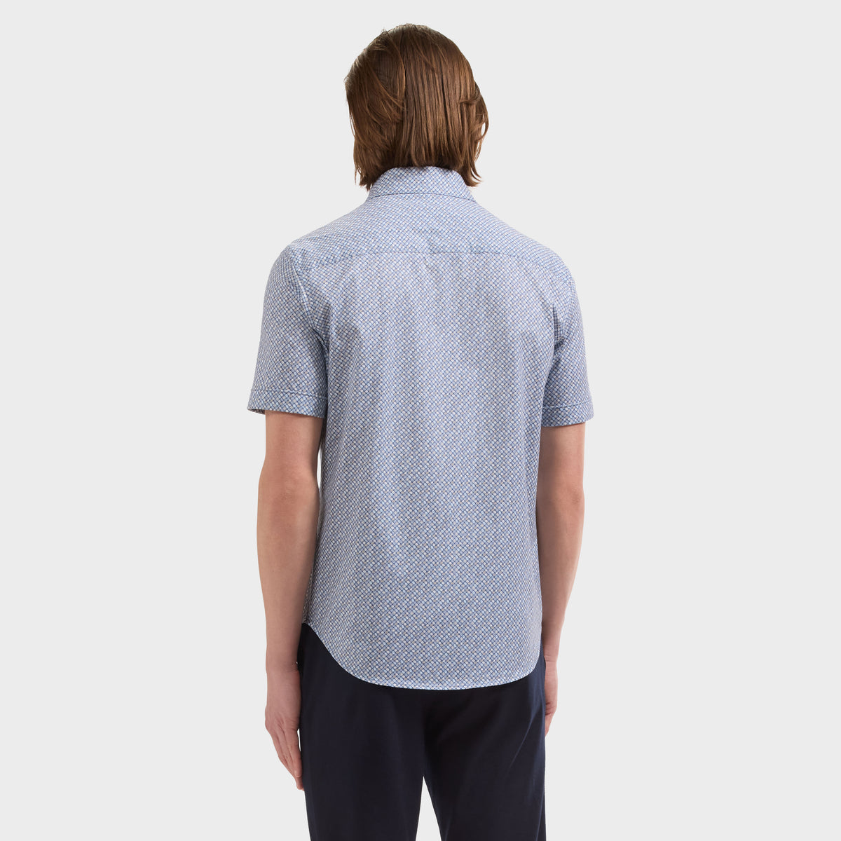 Miles OoohCotton Geometric Short-Sleeve Shirt