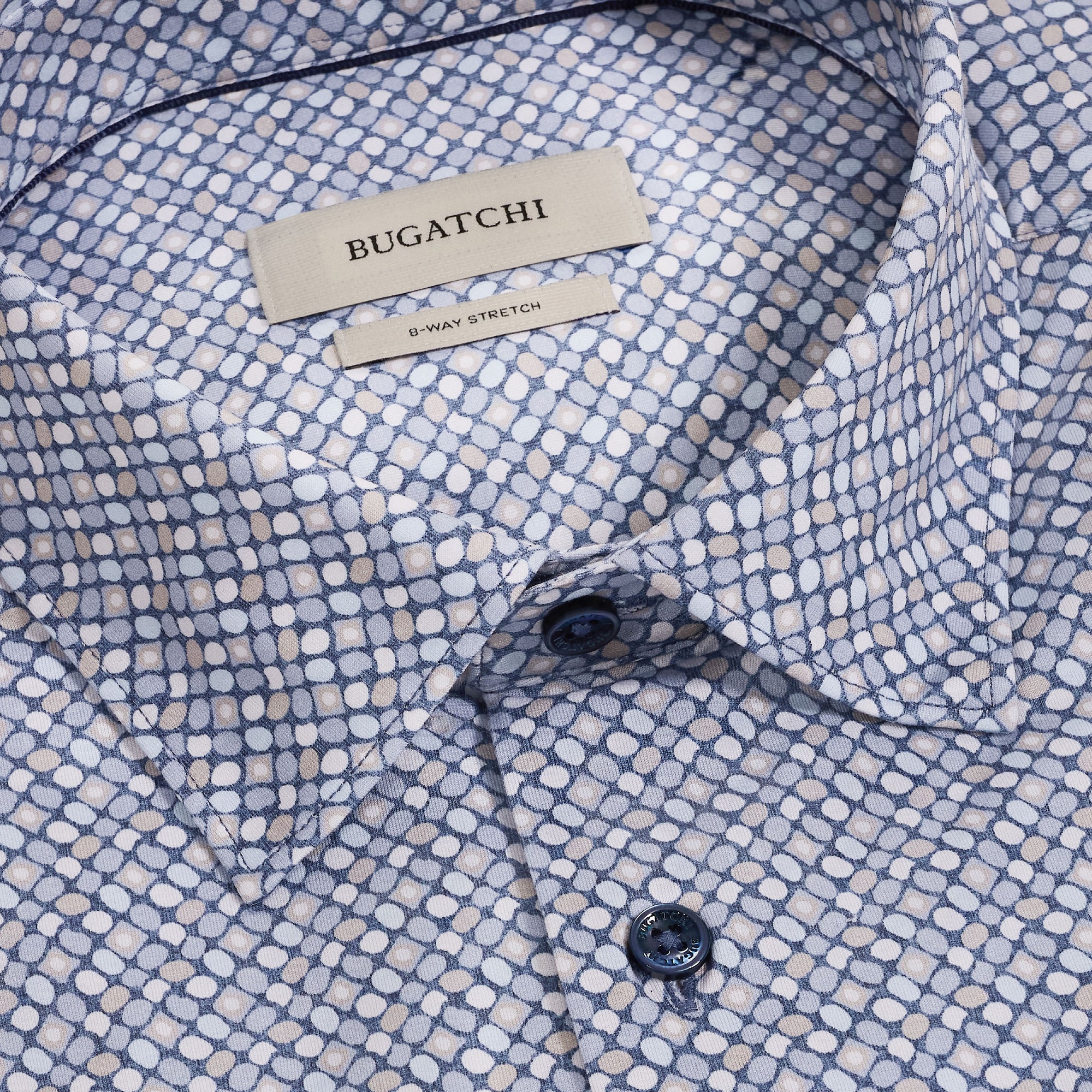 Miles OoohCotton Geometric Short-Sleeve Shirt