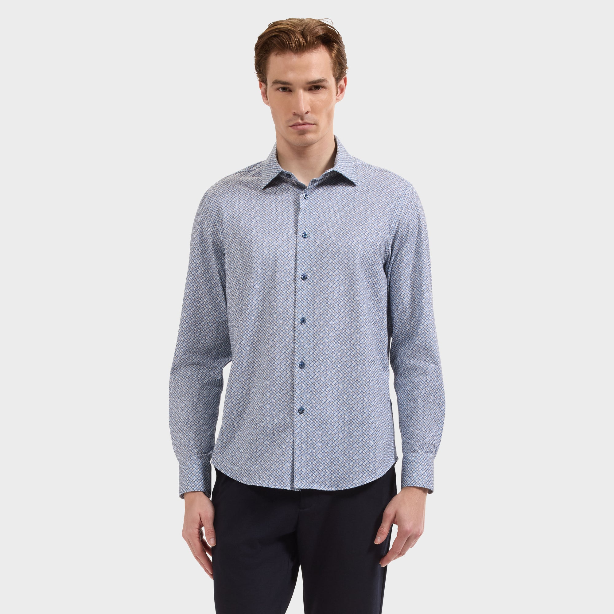 James OoohCotton Geometric Shirt
