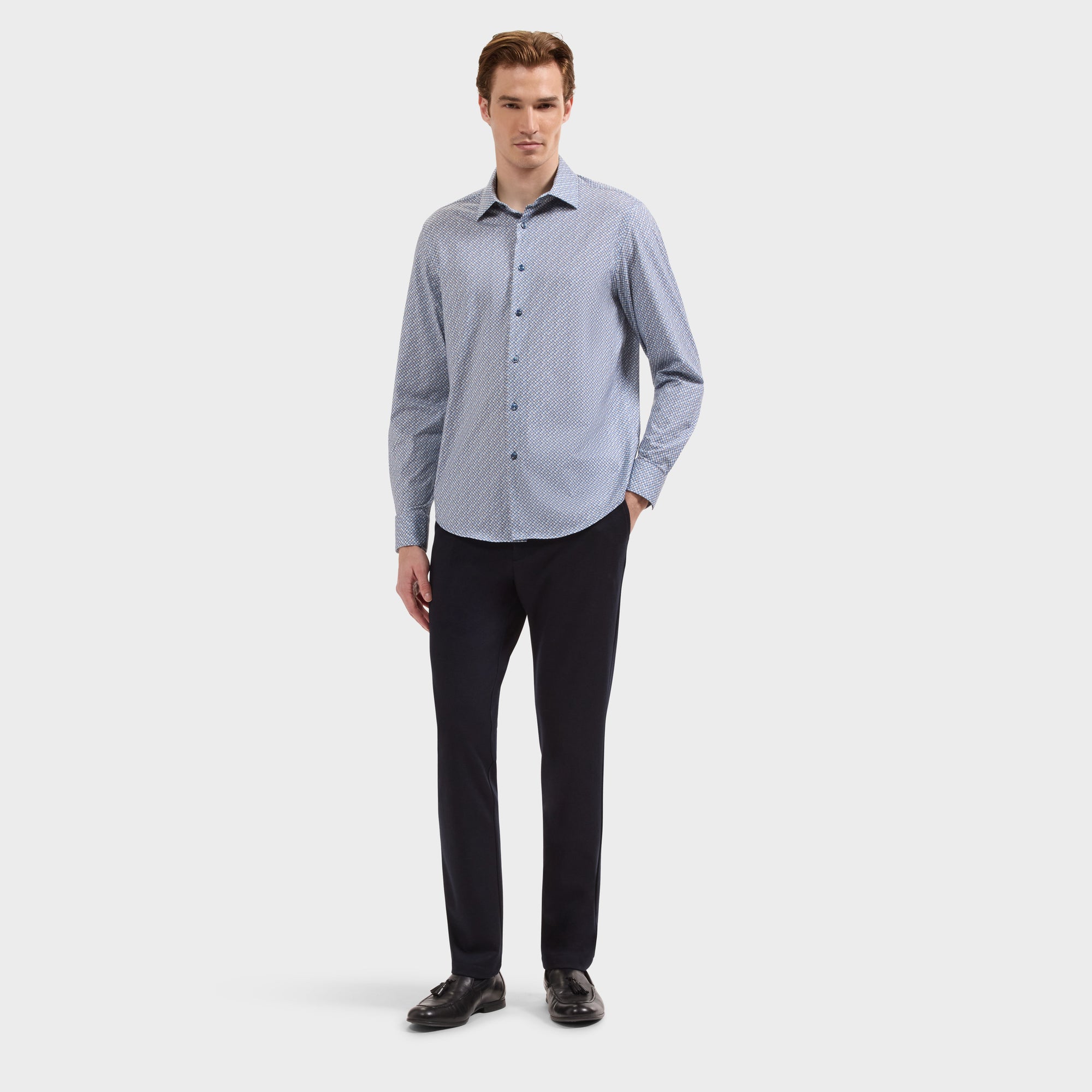 James OoohCotton Geometric Shirt