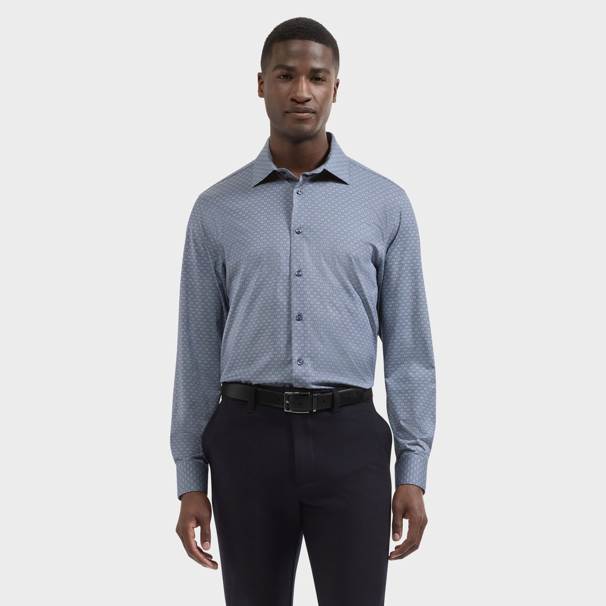 James OoohCotton Geometric Shirt