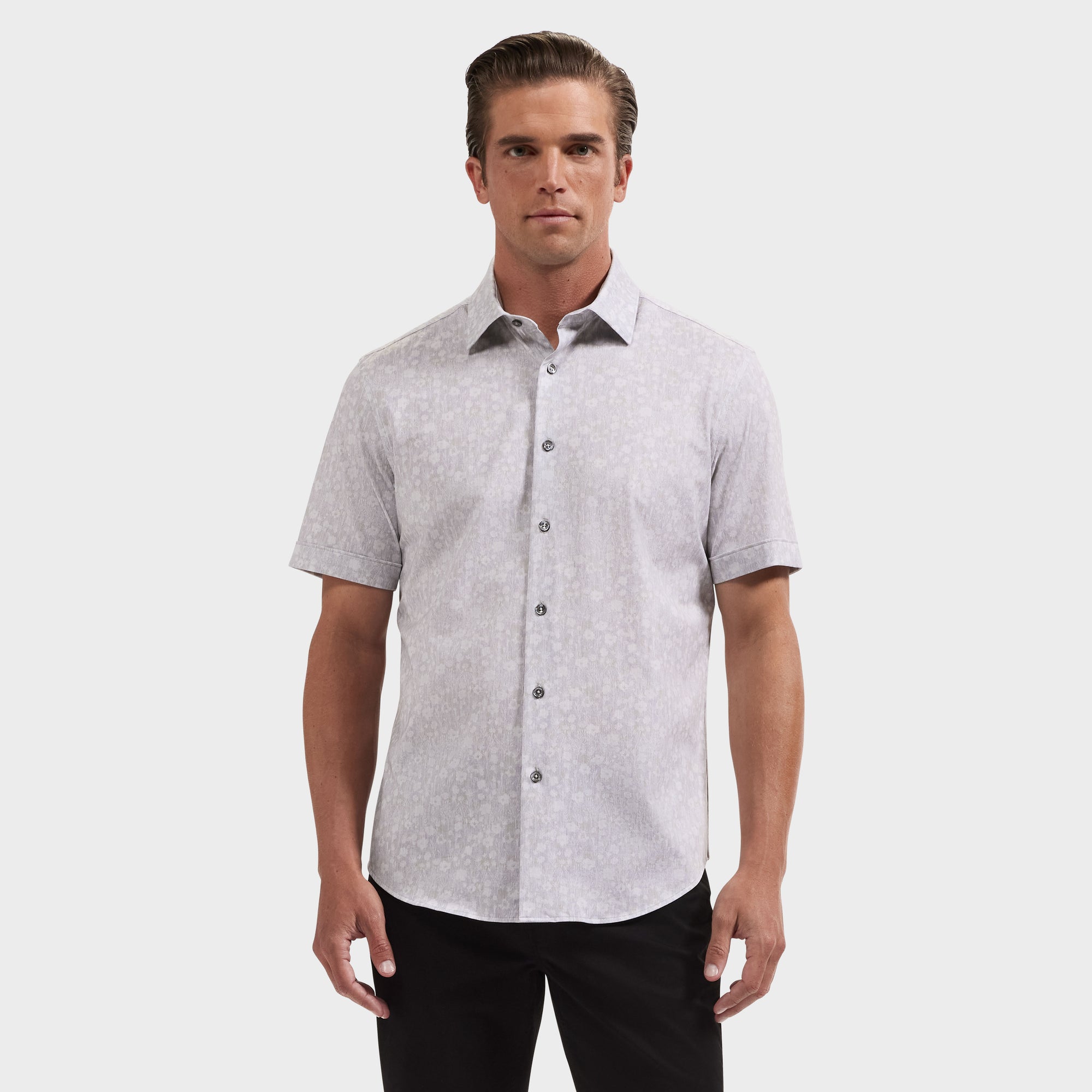 Miles OoohCotton Floral Short-Sleeve Shirt