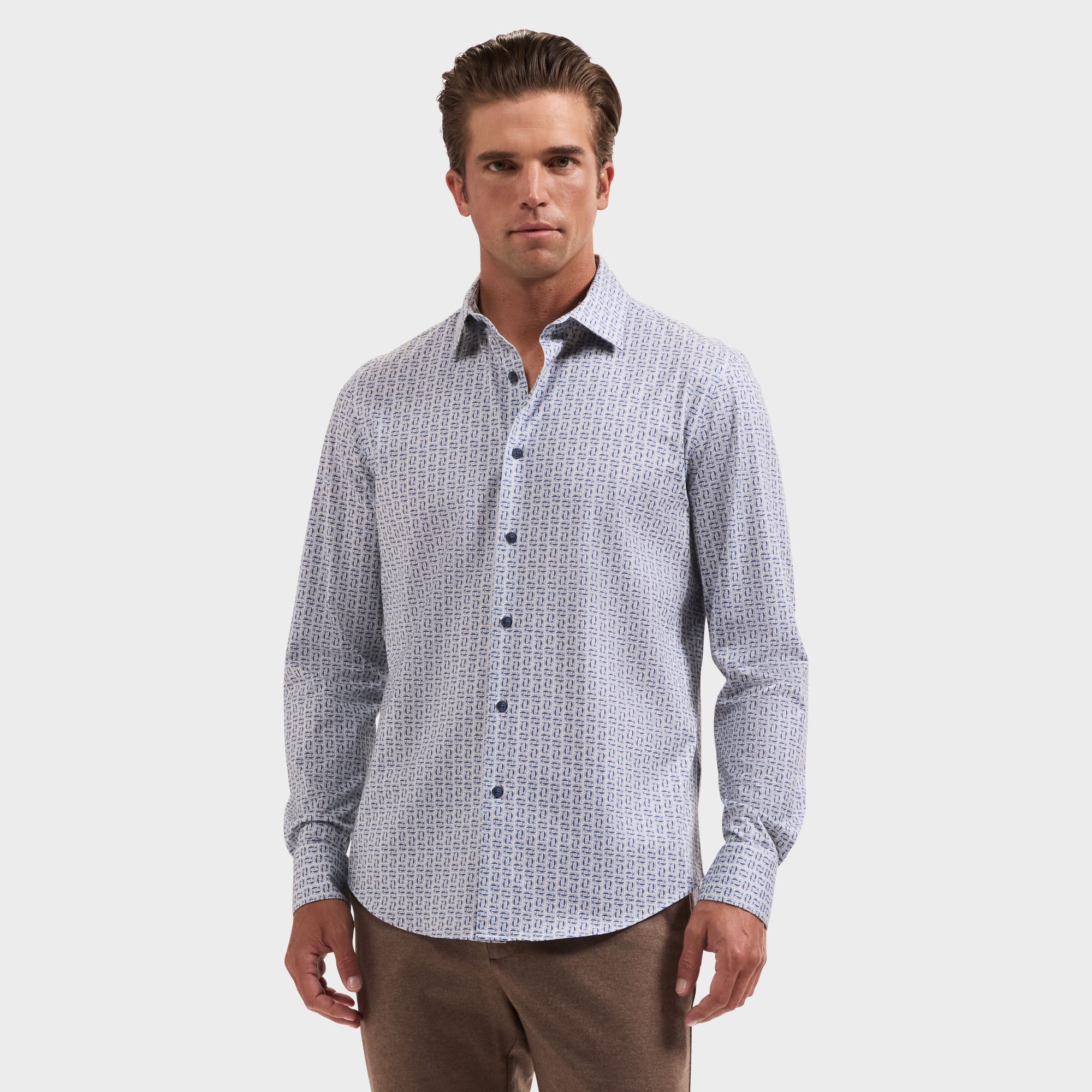 James OoohCotton Geometric Shirt