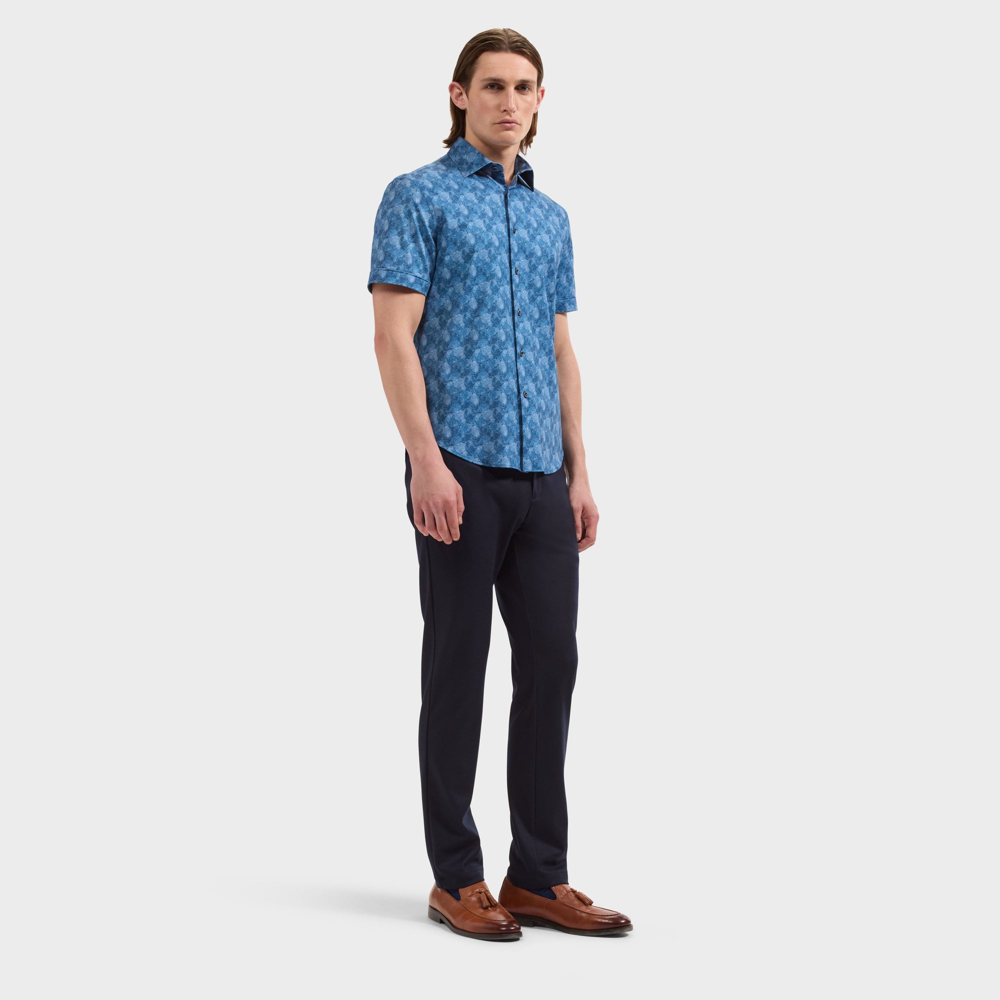 Miles OoohCotton Leaf Short-Sleeve Shirt