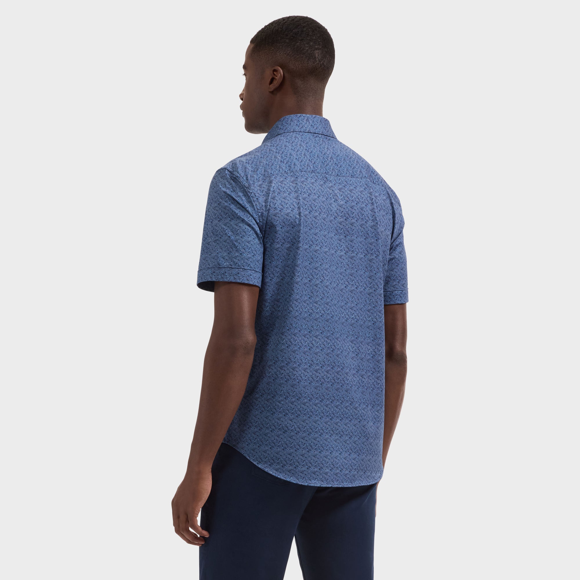 Miles OoohCotton Geometric Short-Sleeve Shirt
