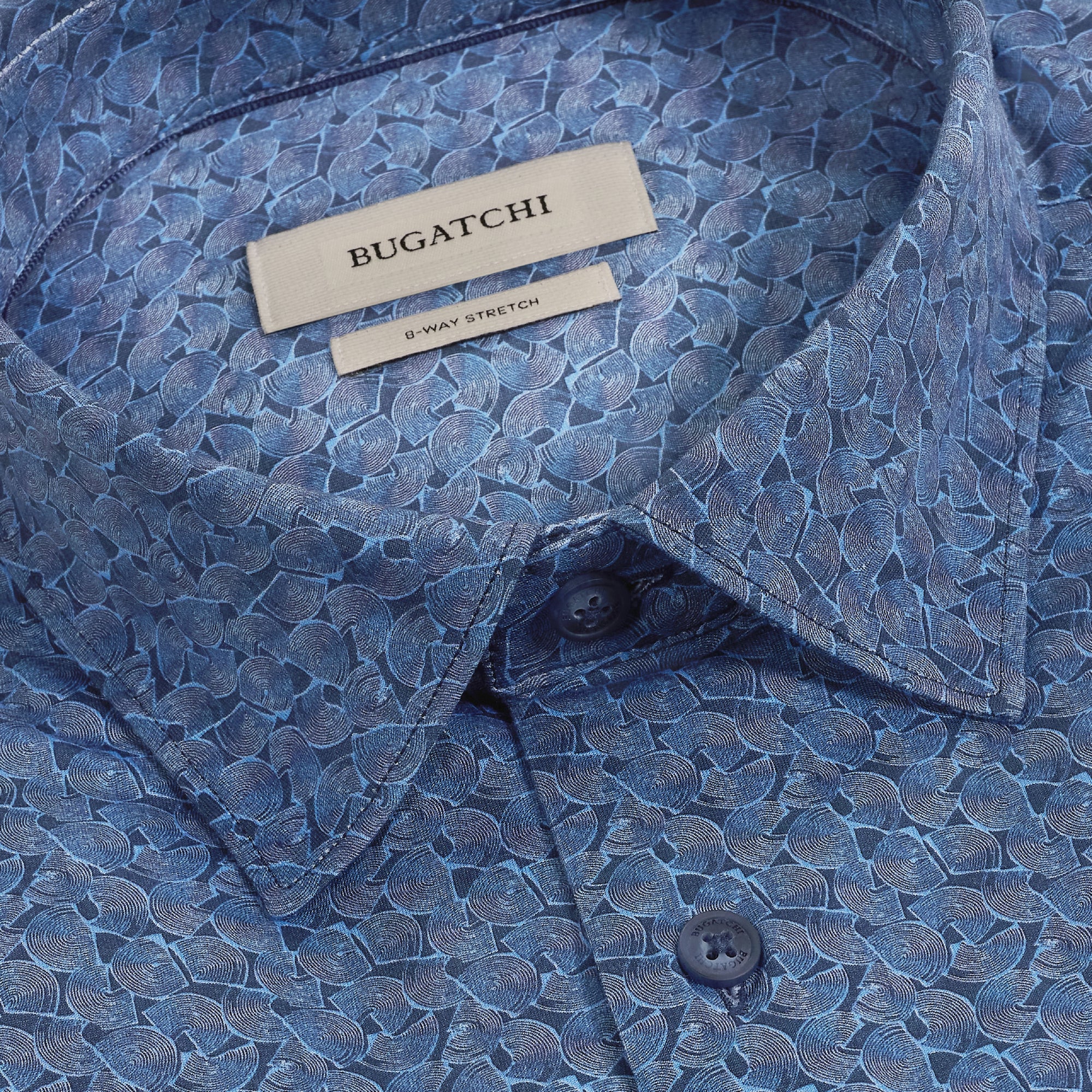 Miles OoohCotton Geometric Short-Sleeve Shirt