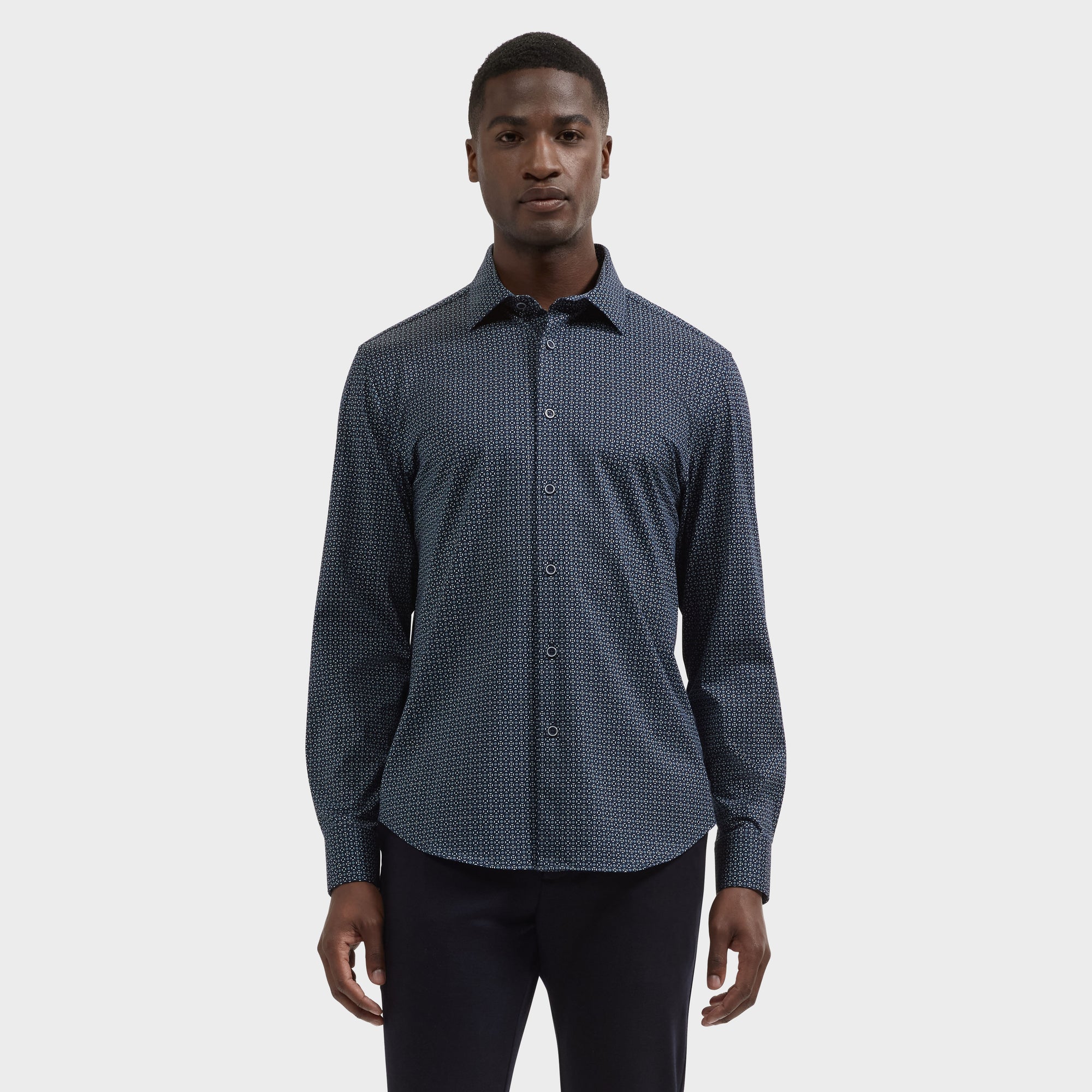 James OoohCotton Geometric Shirt