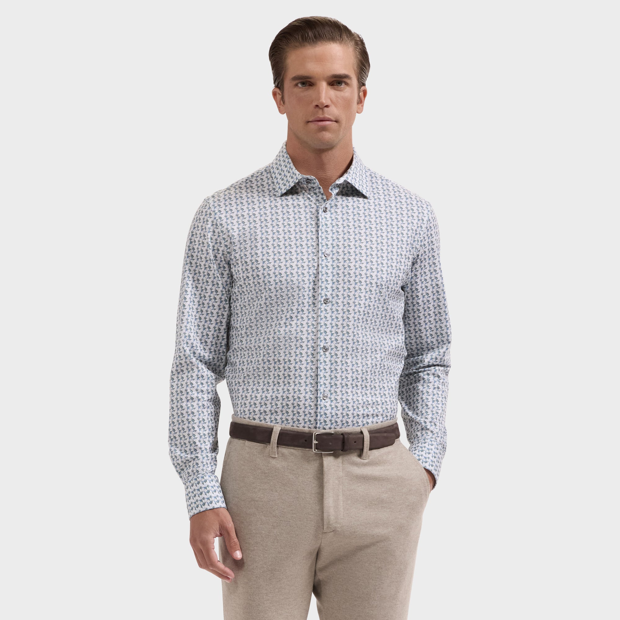 James OoohCotton Geometric Shirt