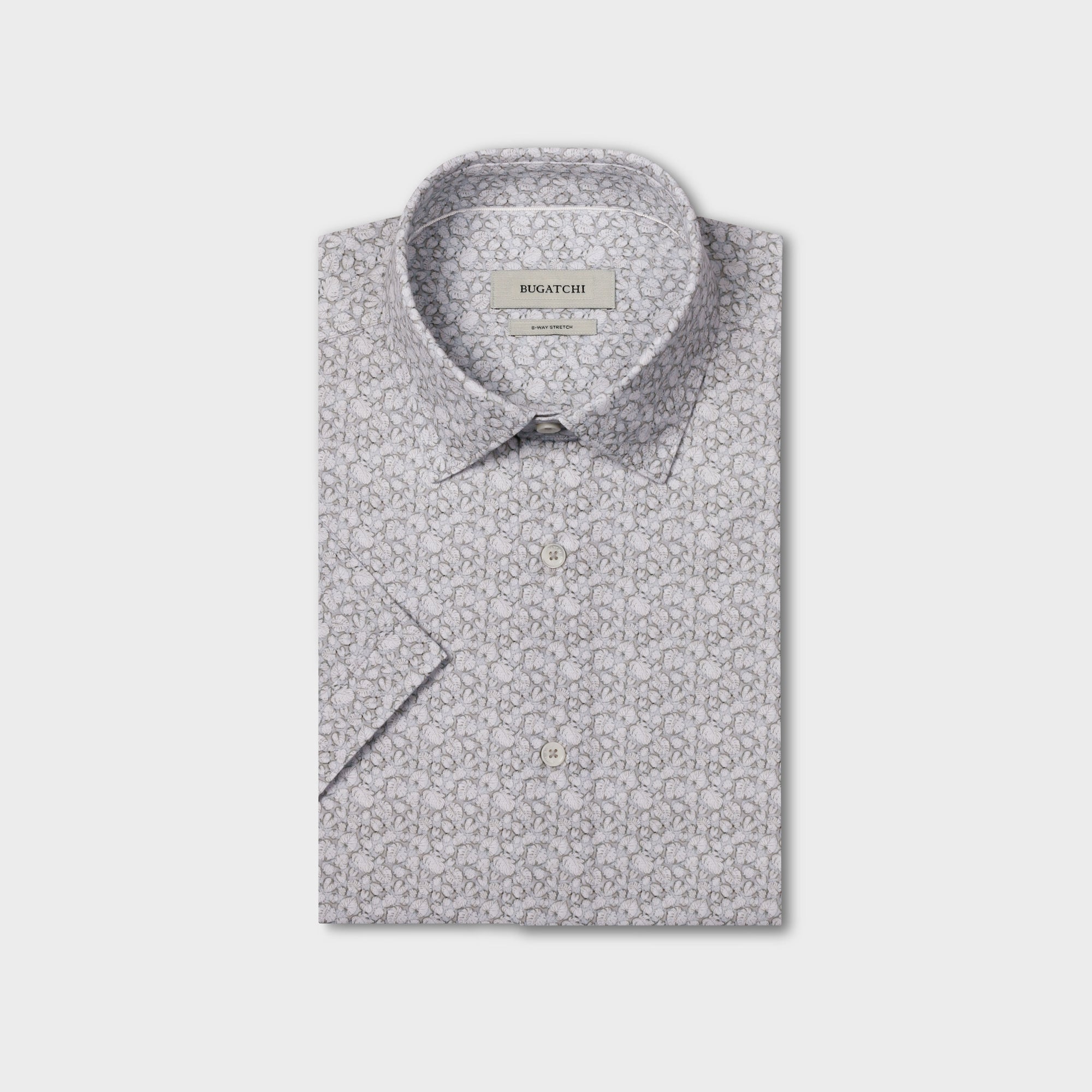Miles OoohCotton Leaf Print Short-Sleeve Shirt