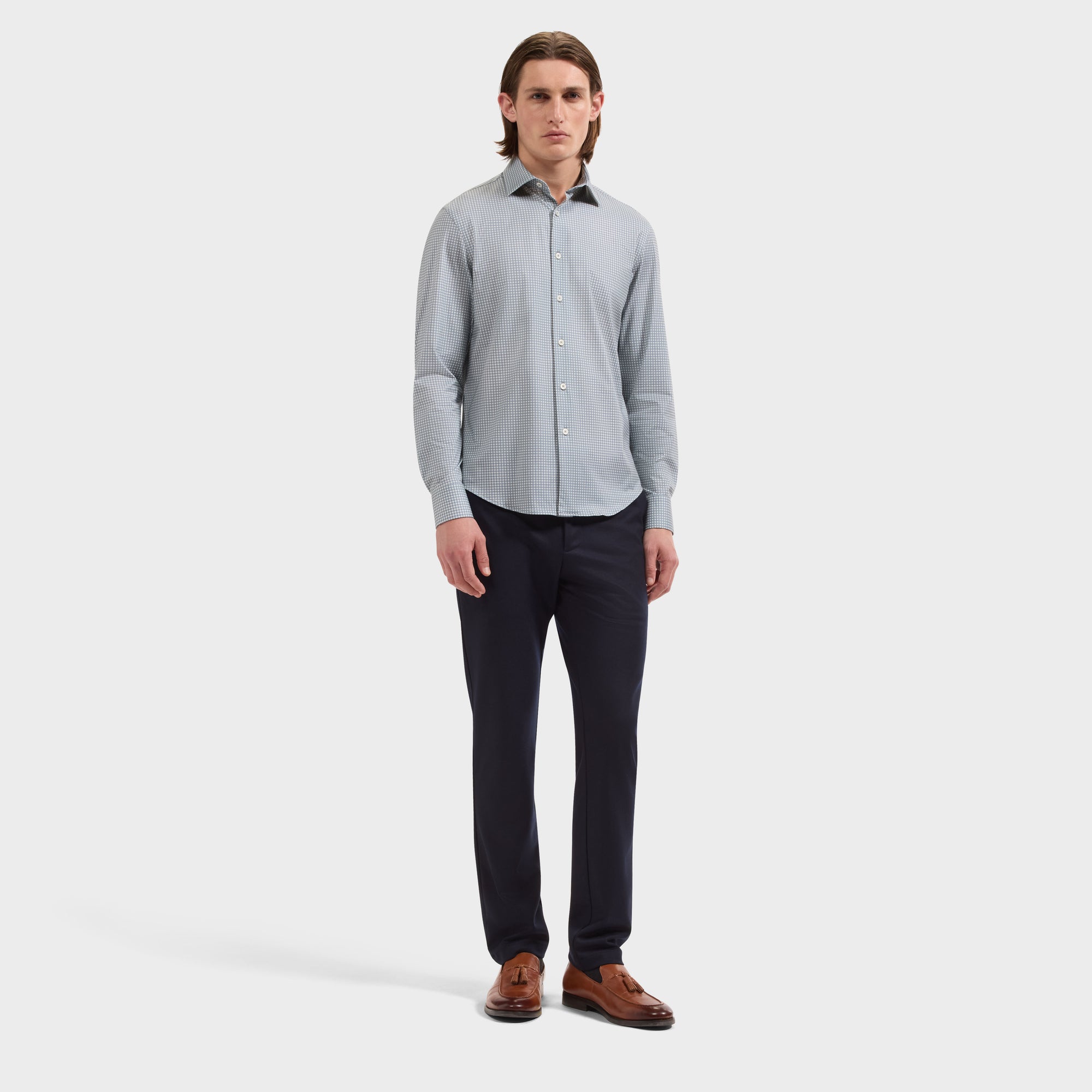 James OoohCotton Geometric Shirt