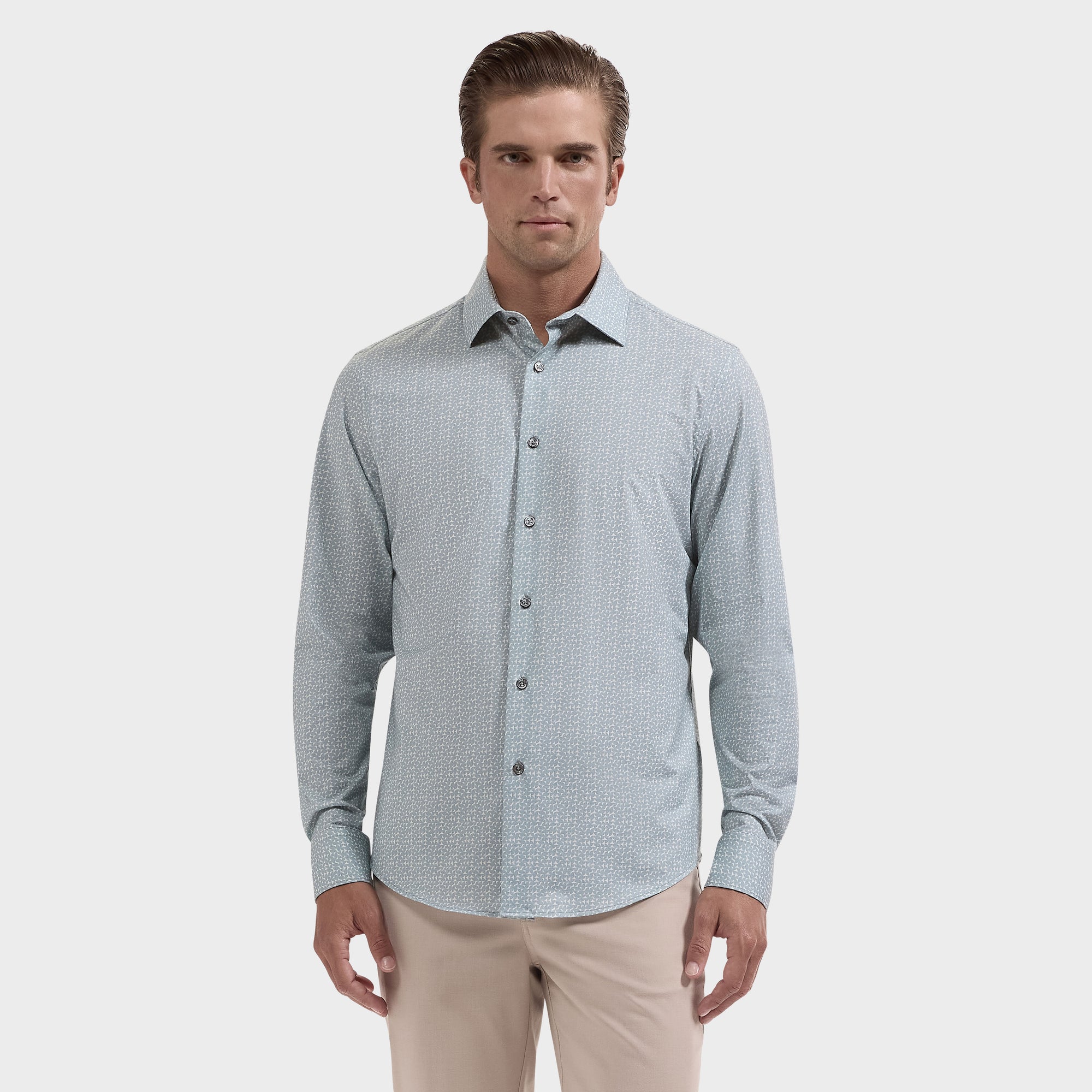James OoohCotton Geometric Shirt