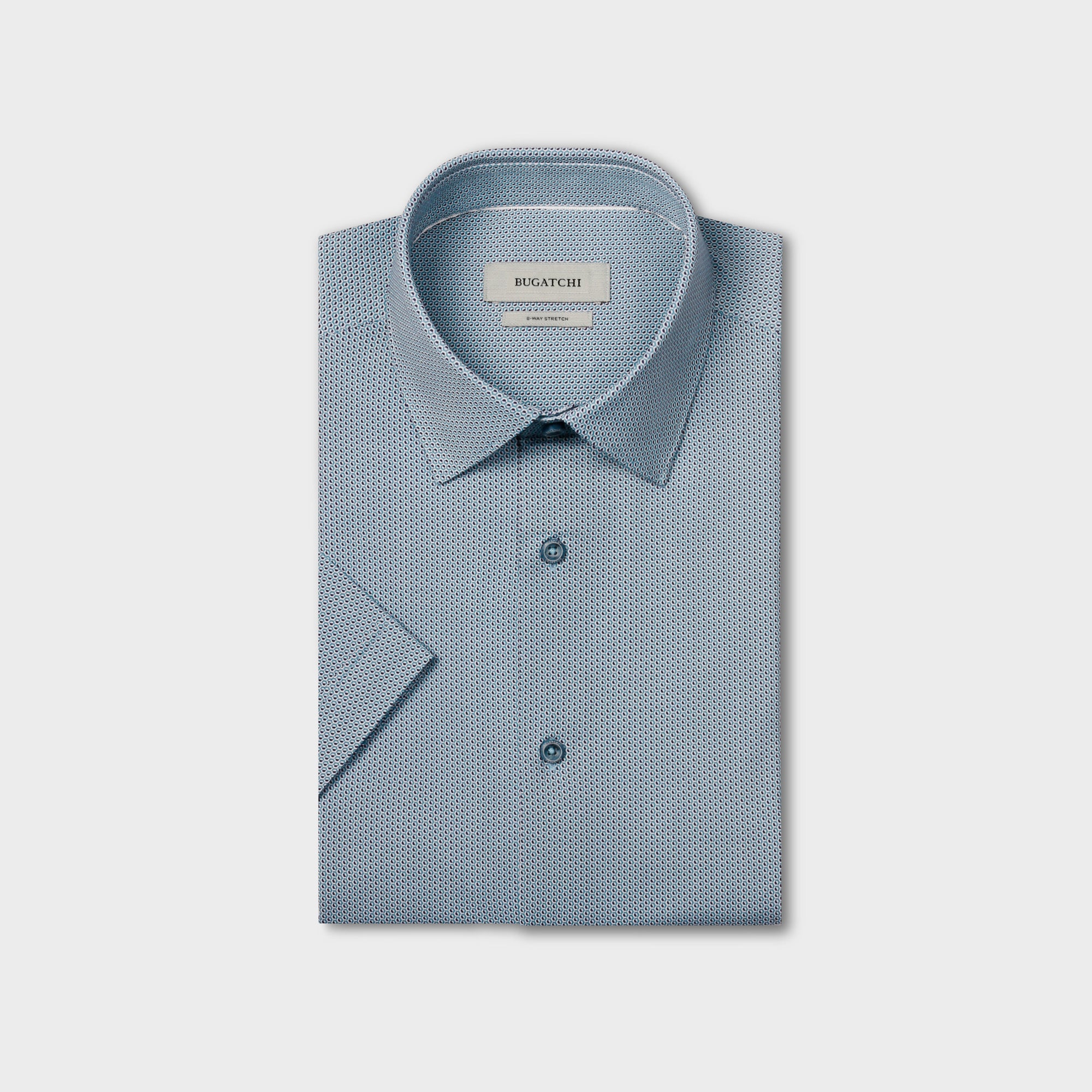 Miles OoohCotton Geometric Short-Sleeve Shirt