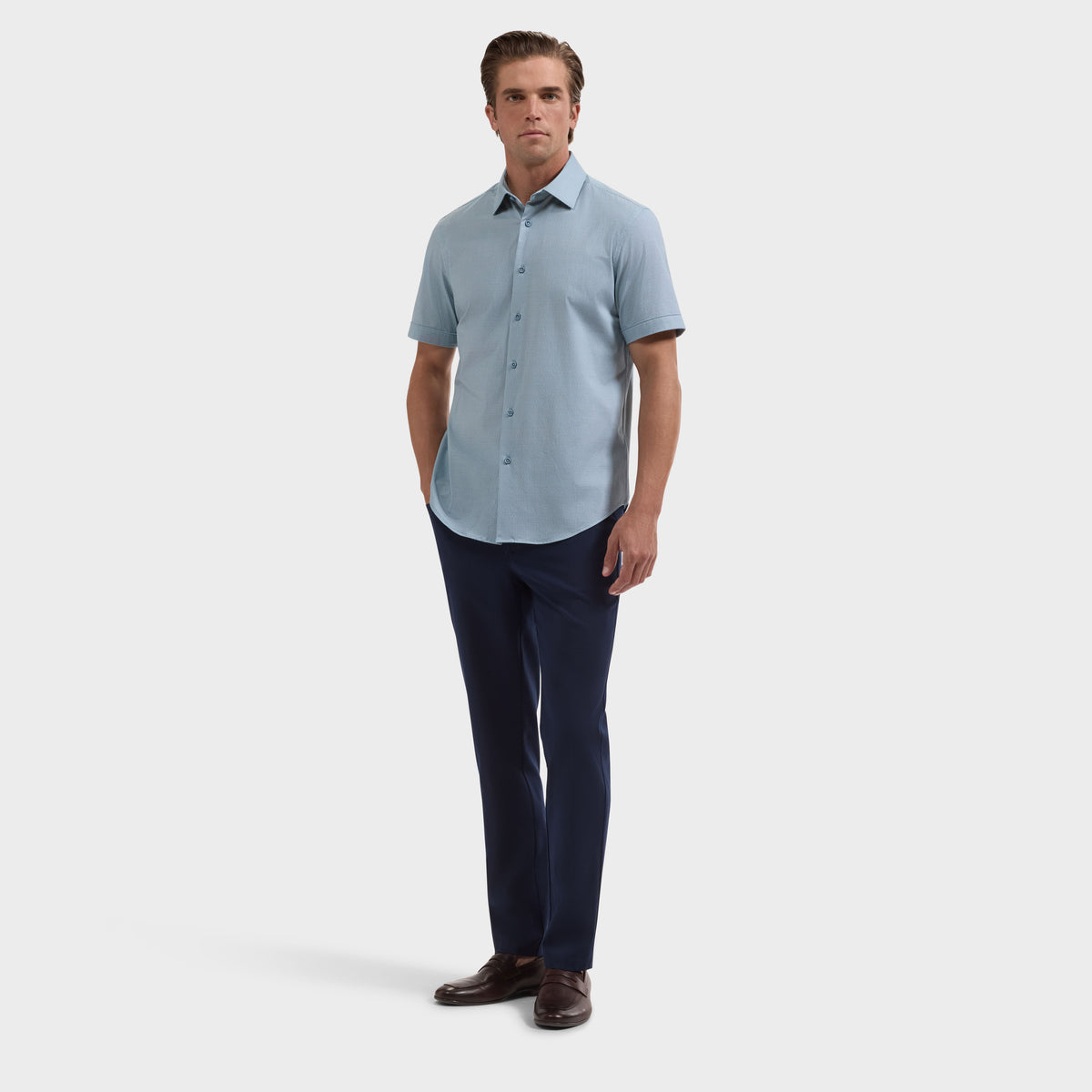 Miles OoohCotton Geometric Short-Sleeve Shirt
