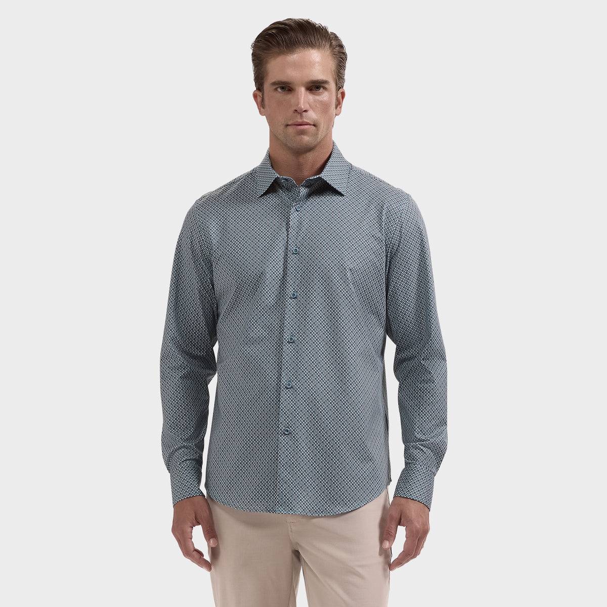 James OoohCotton Geometric Shirt