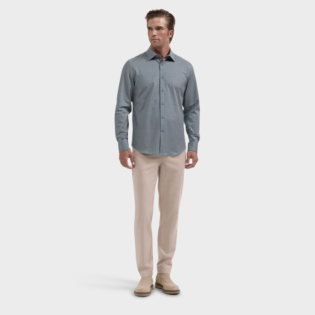 James OoohCotton Geometric Shirt