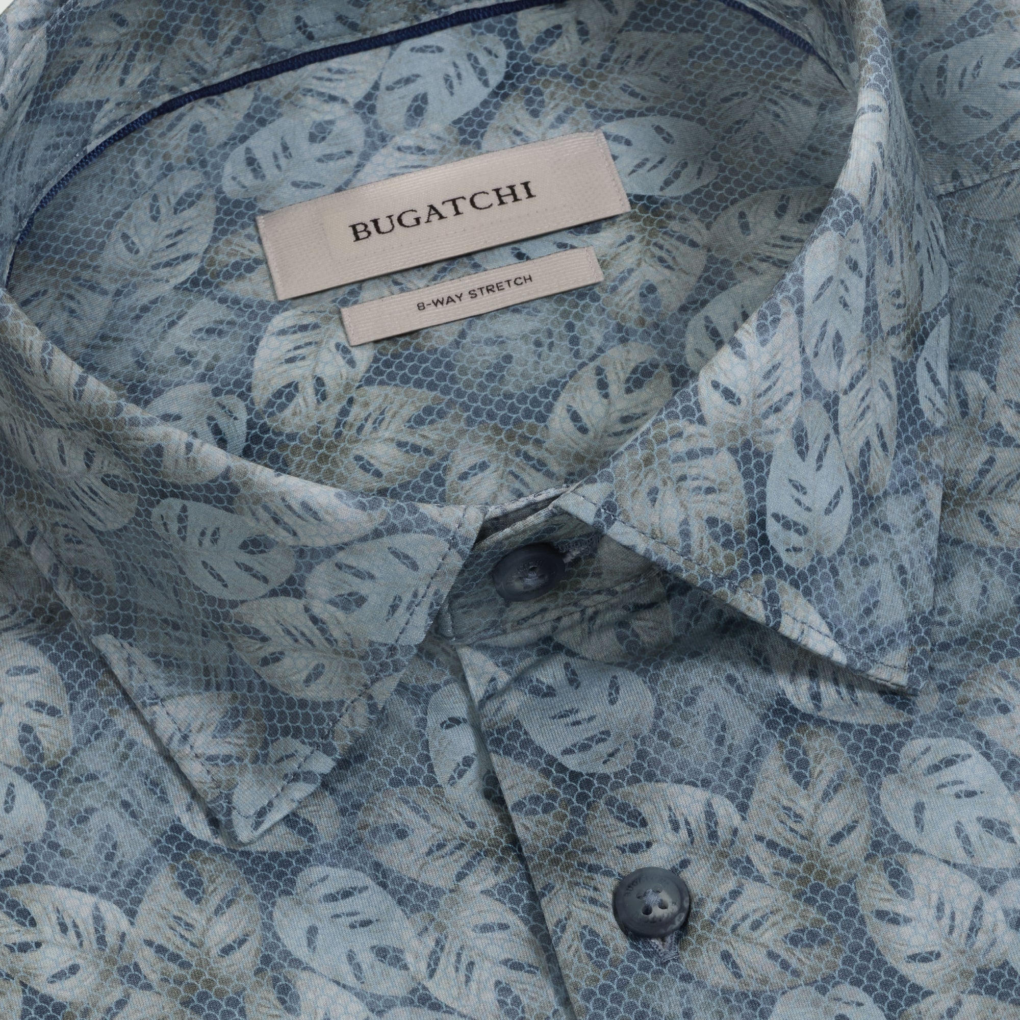 Miles OoohCotton Leaf Print Short-Sleeve Shirt