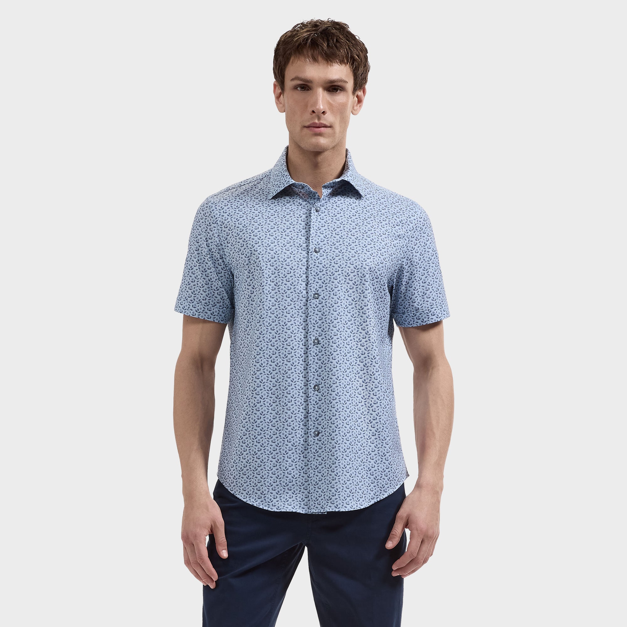 Miles OoohCotton Floral Short-Sleeve Shirt