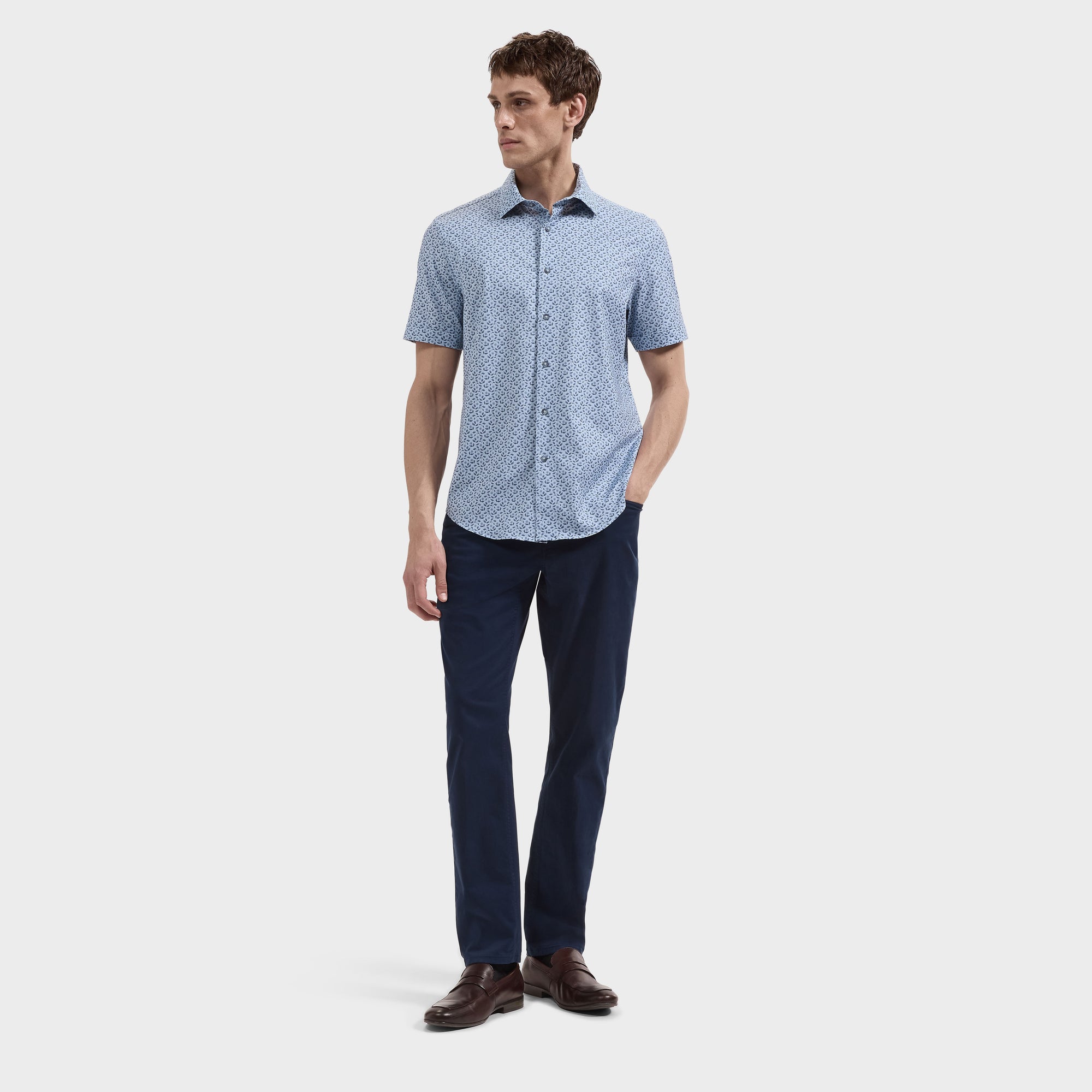 Miles OoohCotton Floral Short-Sleeve Shirt