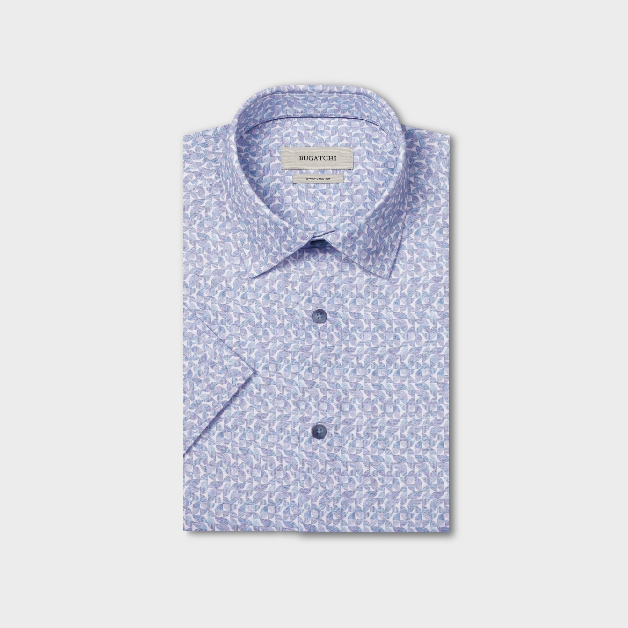 Miles OoohCotton Geometric Short-Sleeve Shirt