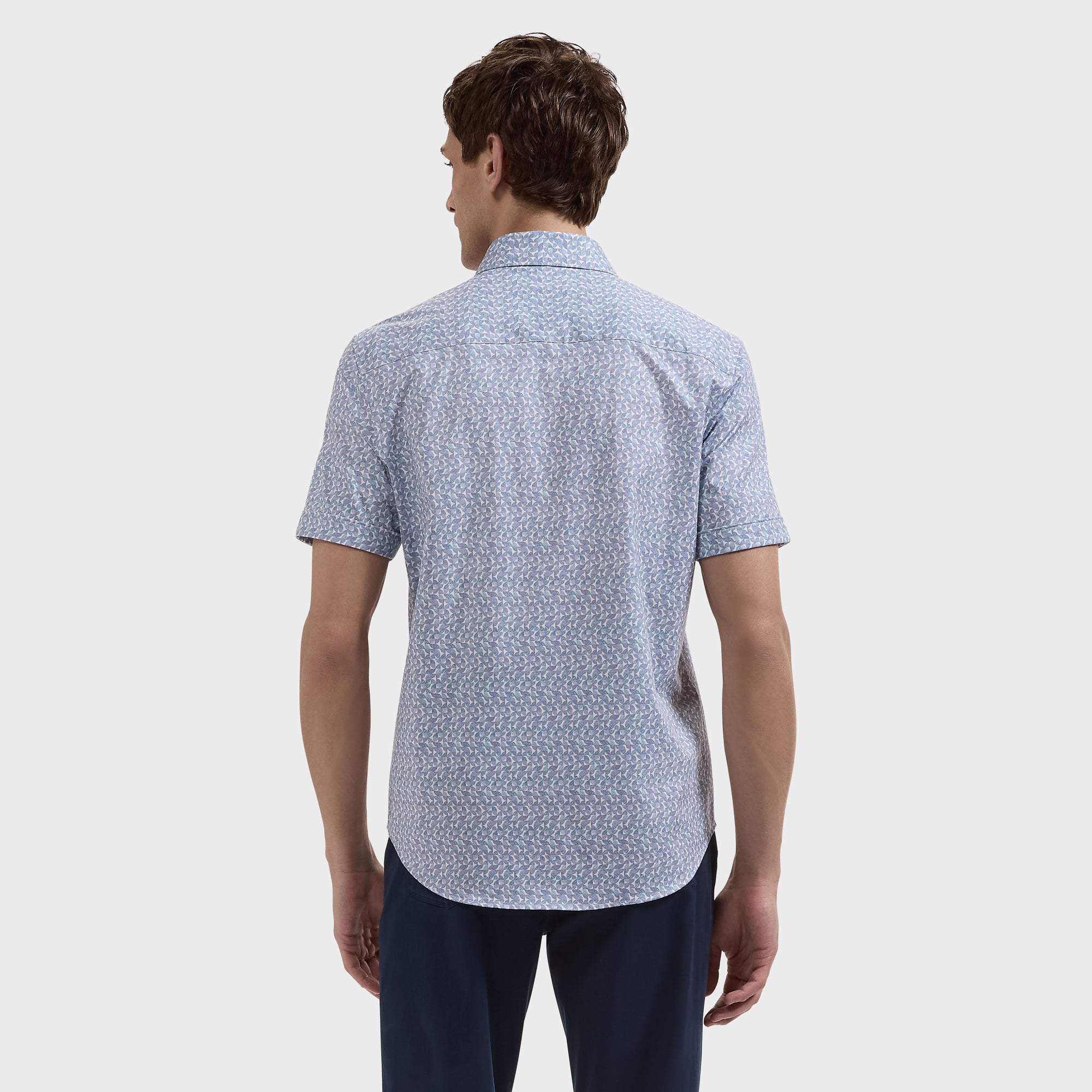 Miles OoohCotton Geometric Short-Sleeve Shirt