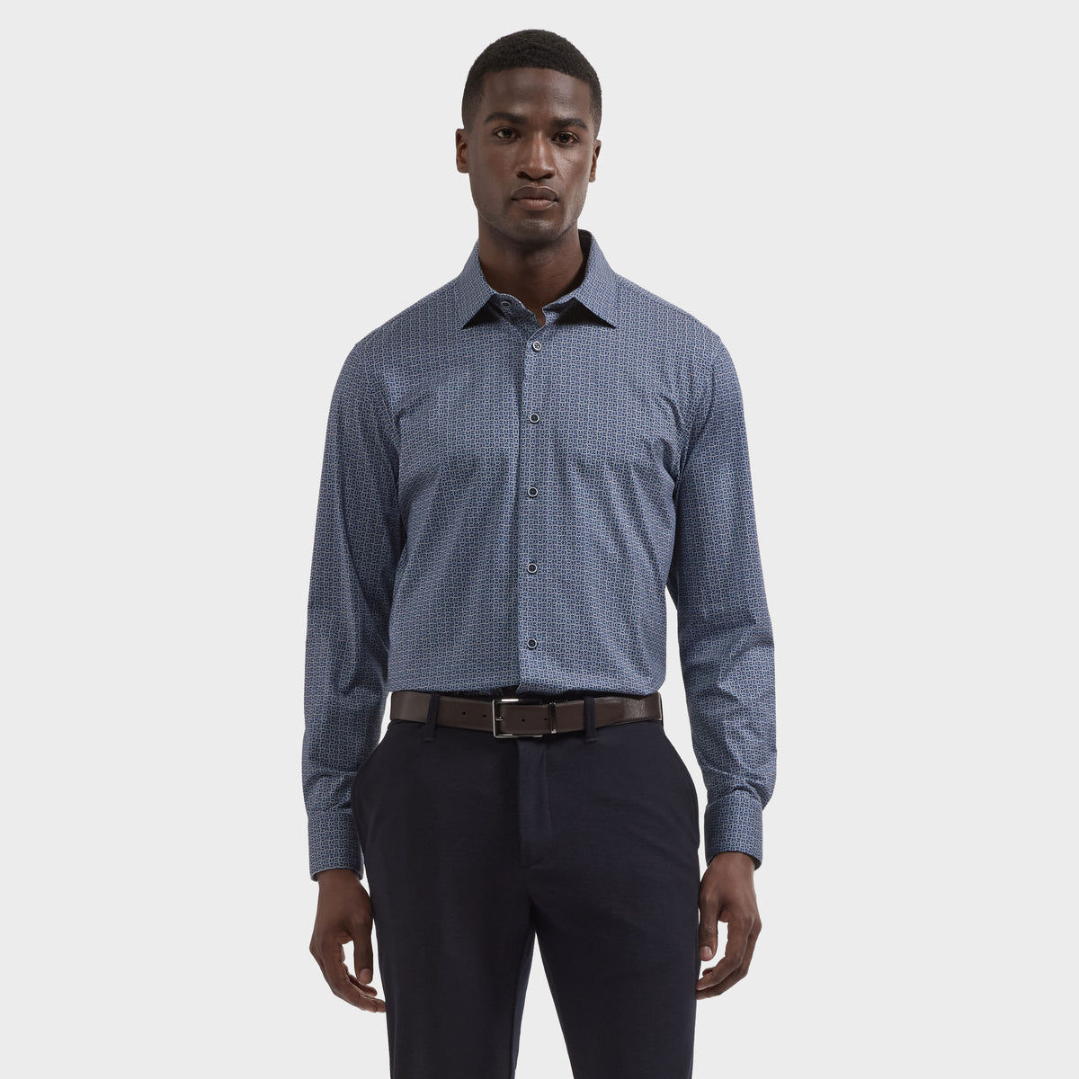 James OoohCotton Geometric Shirt