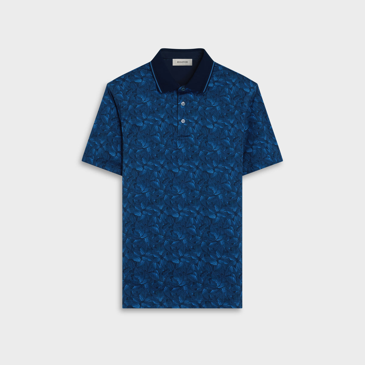 Vidal OoohCotton Leaf Print Polo Shirt