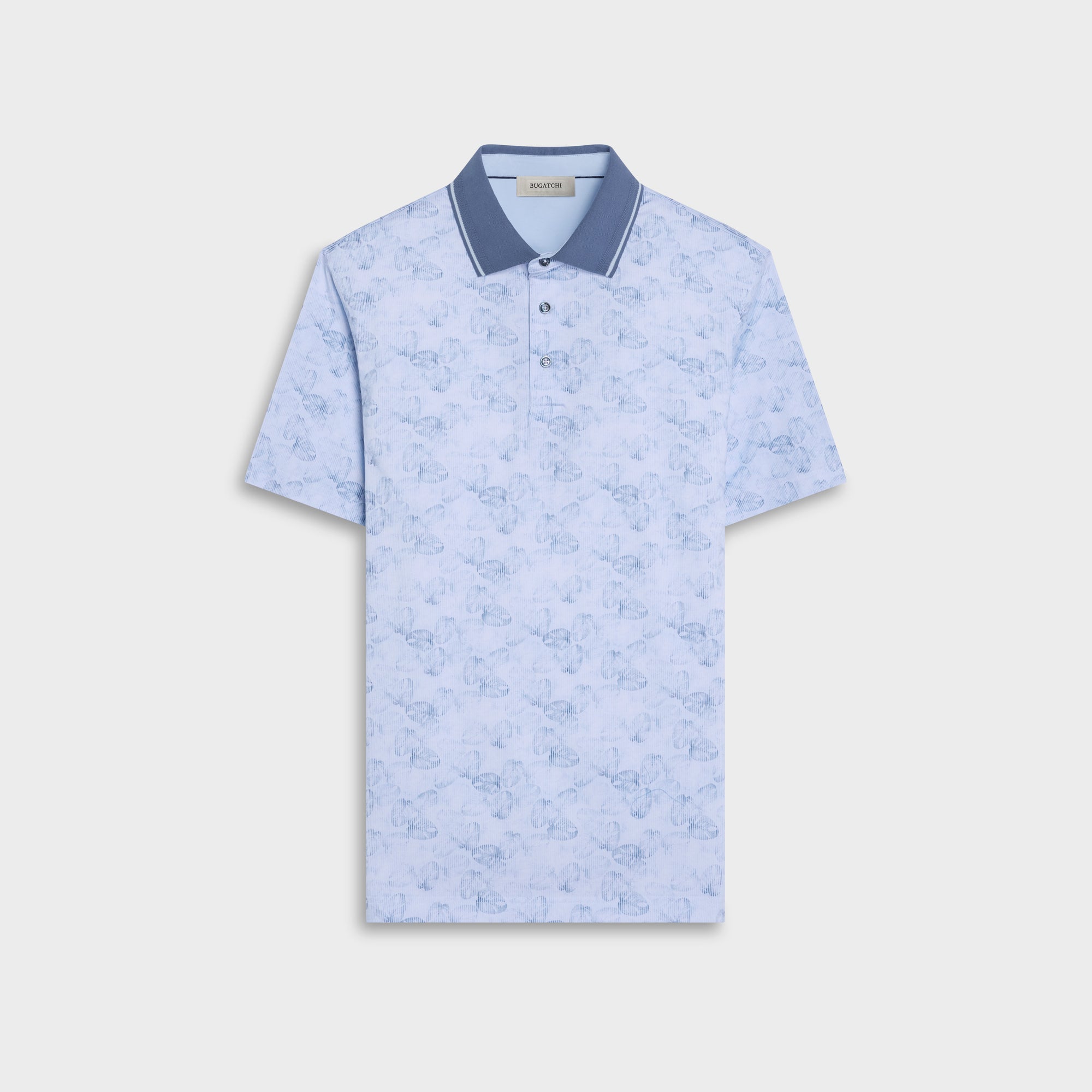 Vidal OoohCotton Leaf Print Polo Shirt