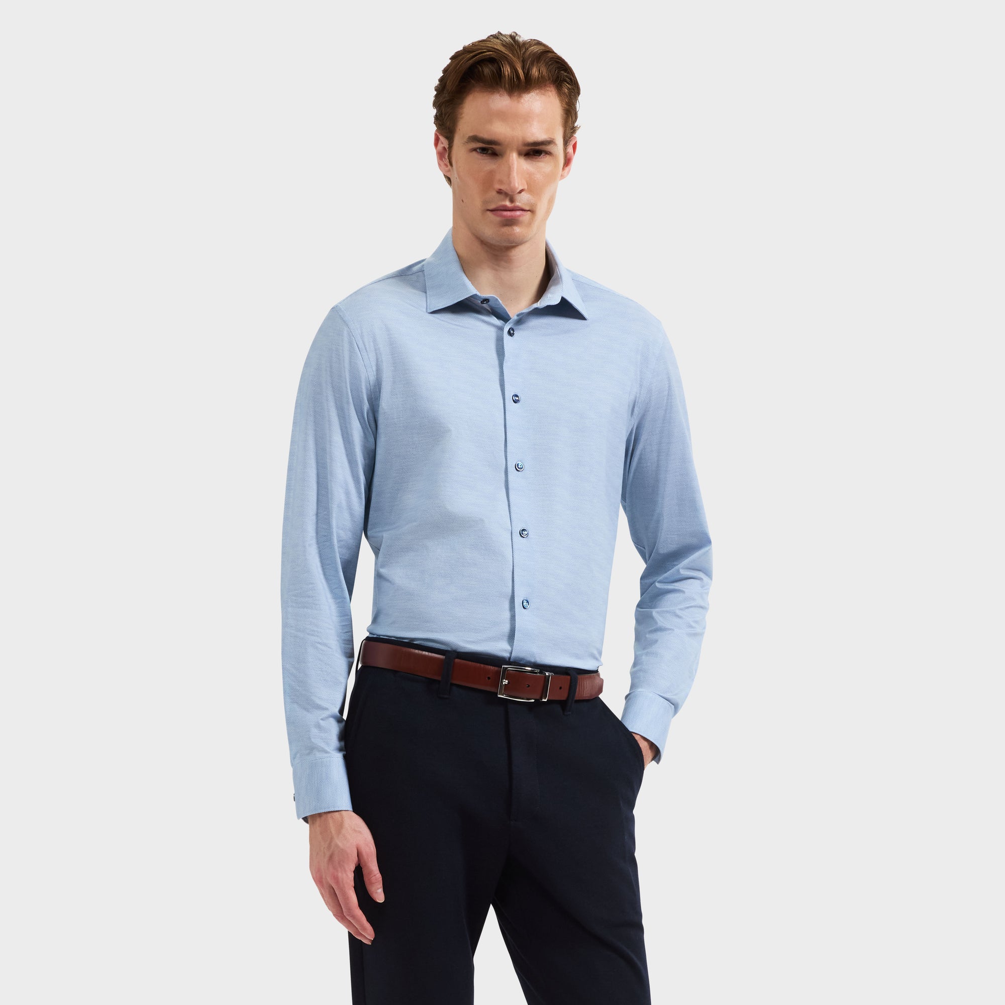 James OoohCotton Herringbone Shirt