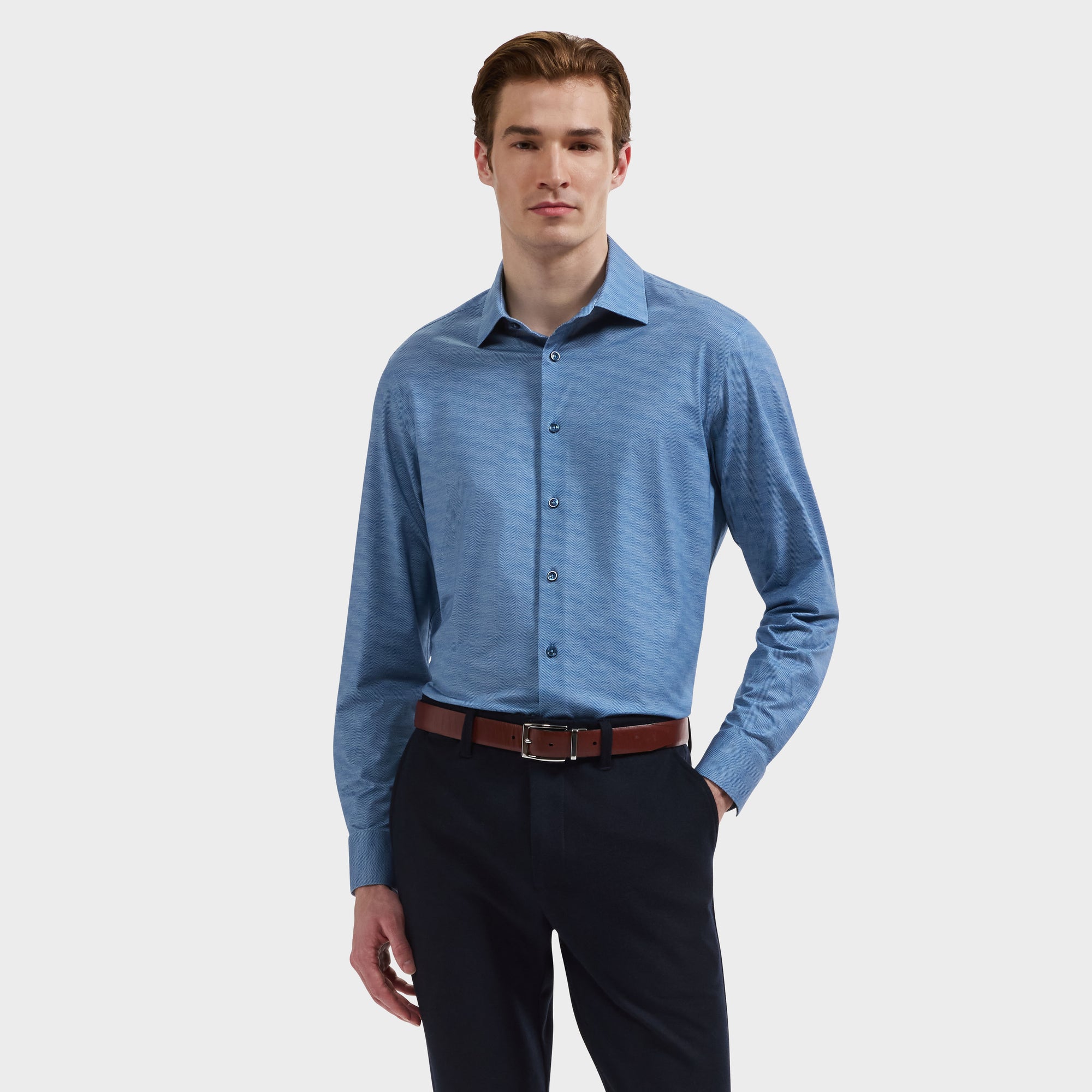 James OoohCotton Herringbone Shirt
