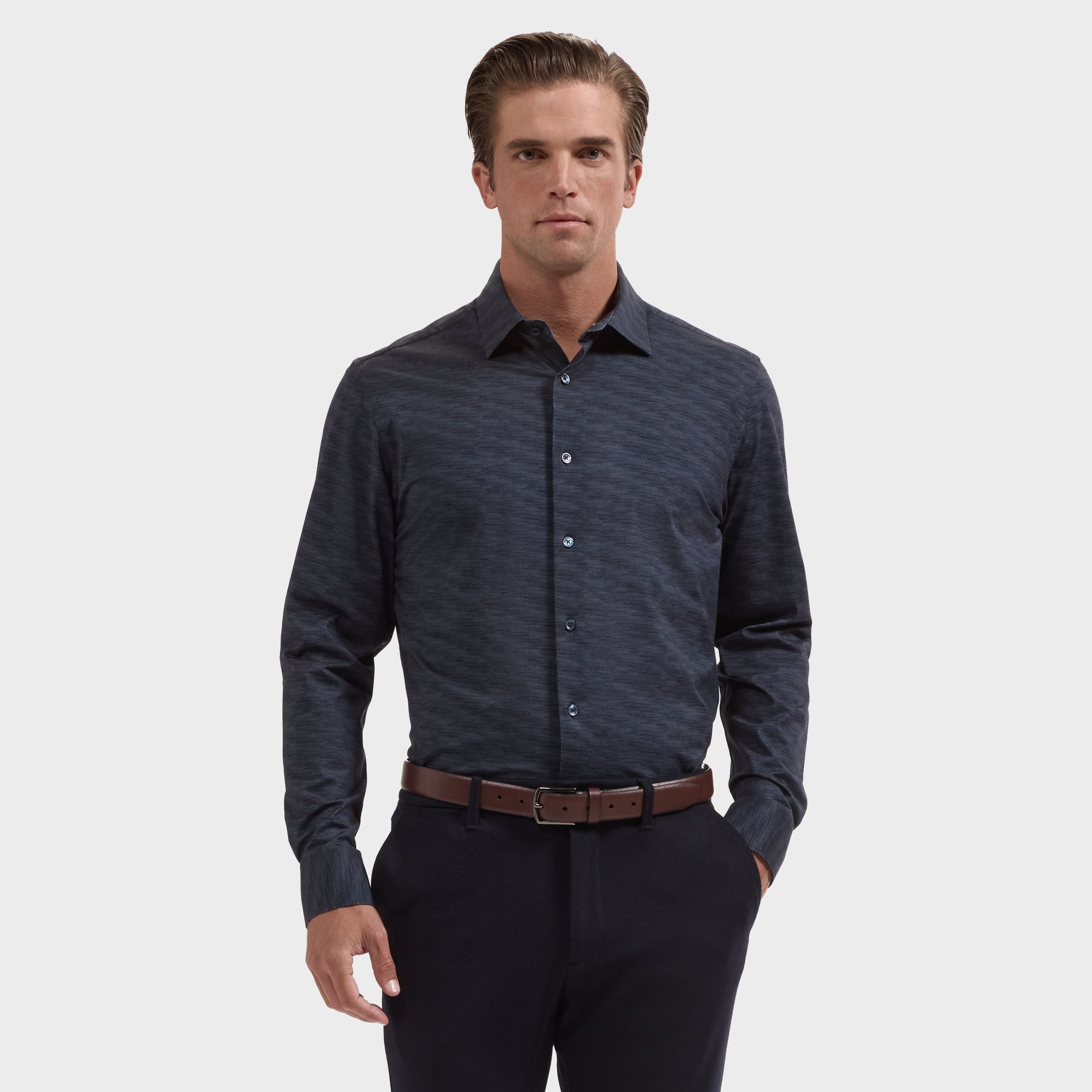 James OoohCotton Herringbone Shirt