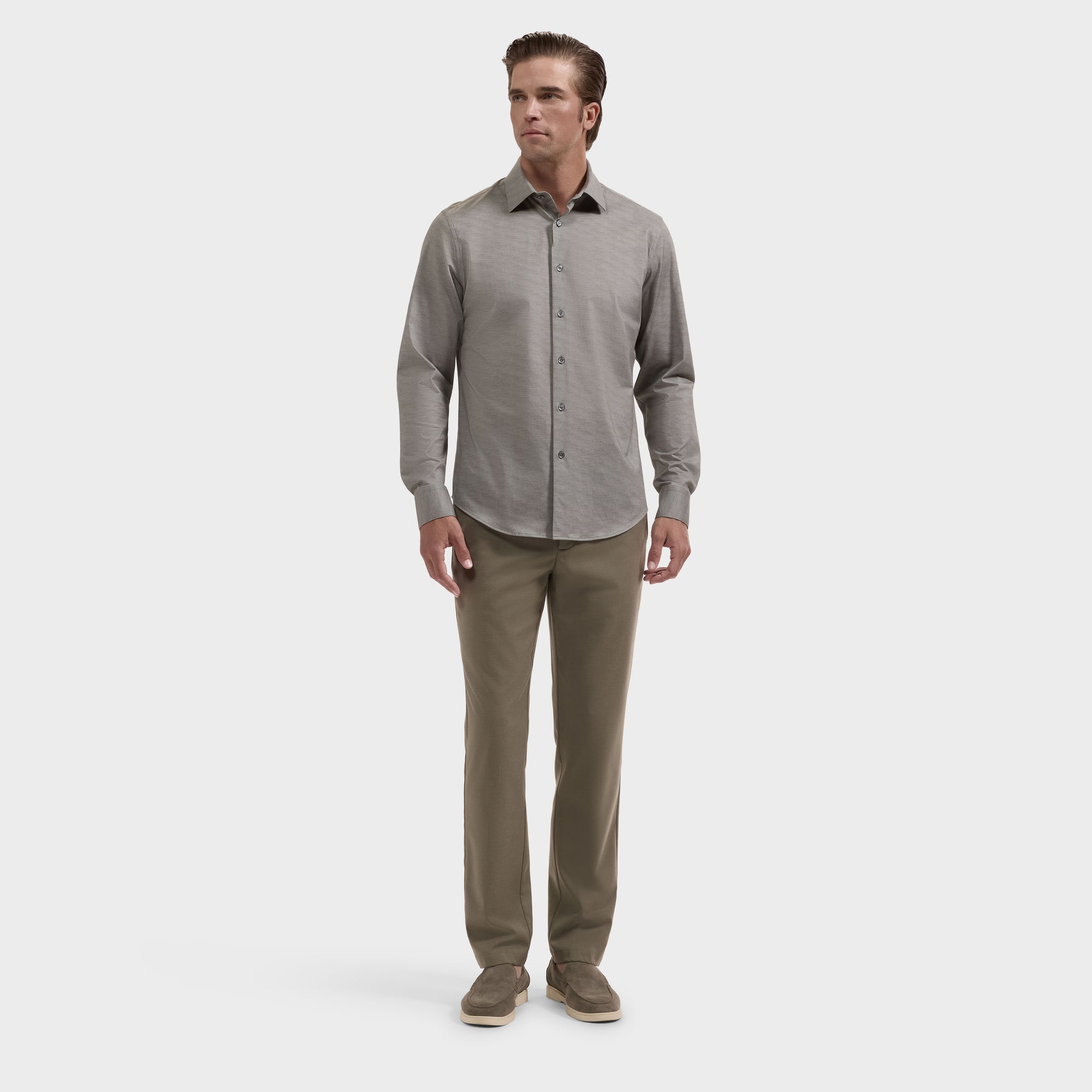 James OoohCotton Herringbone Shirt