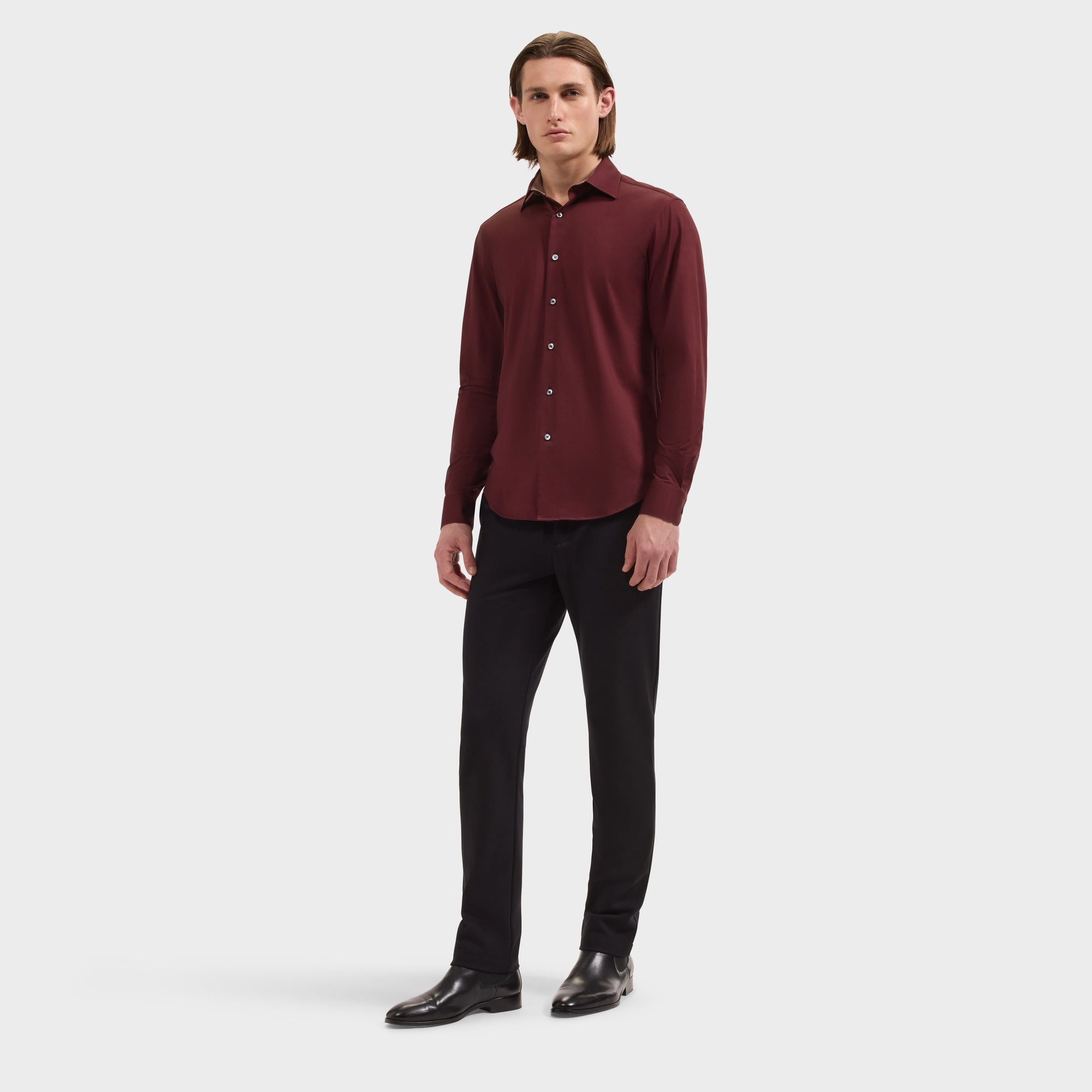 Jimmy OoohCotton Double-Sided Solid Shirt