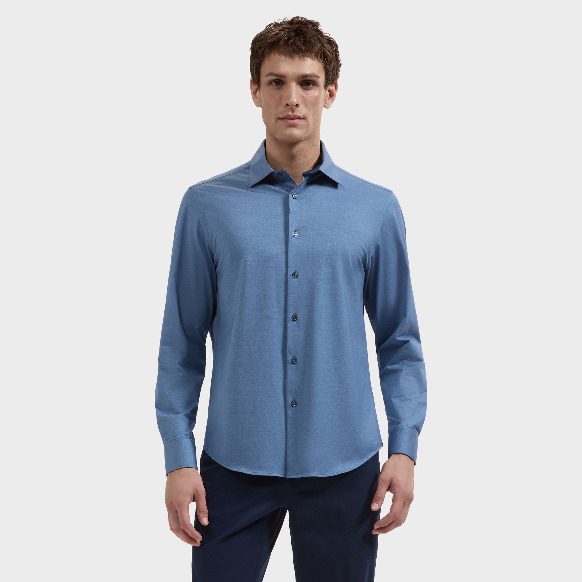 Jimmy OoohCotton Double-Sided Solid Shirt