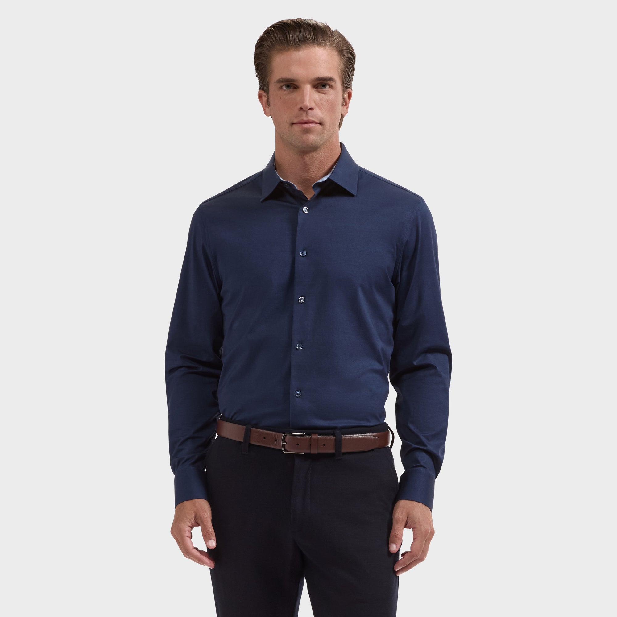 Jimmy OoohCotton Double-Sided Solid Shirt
