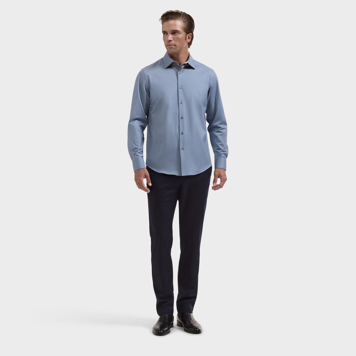 Jimmy OoohCotton Double-Sided Solid Shirt