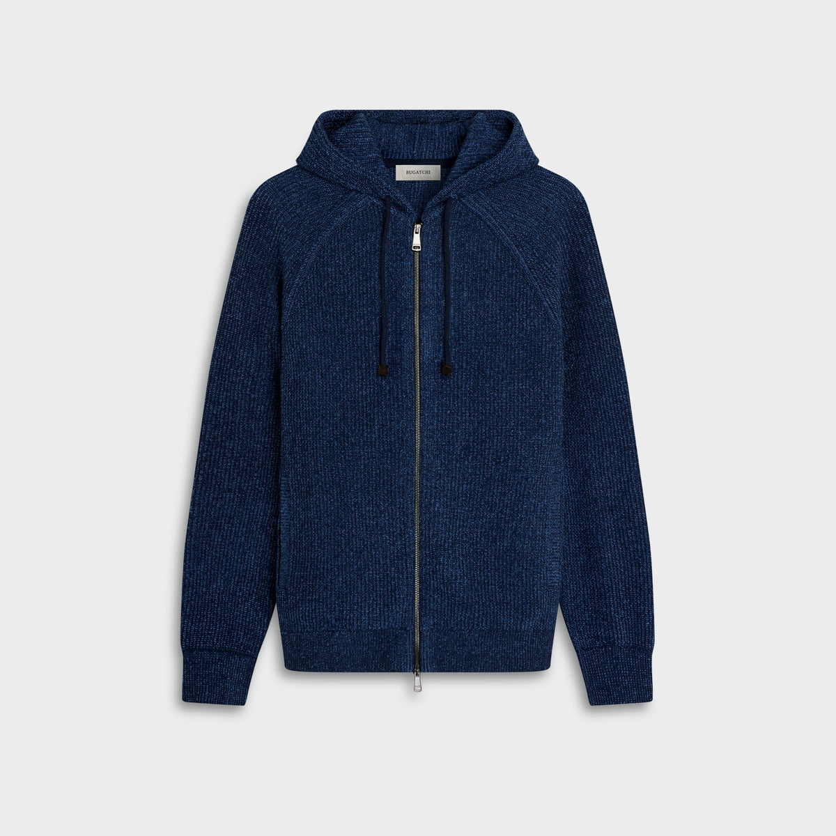 Melange Zip Hoodie Sweater