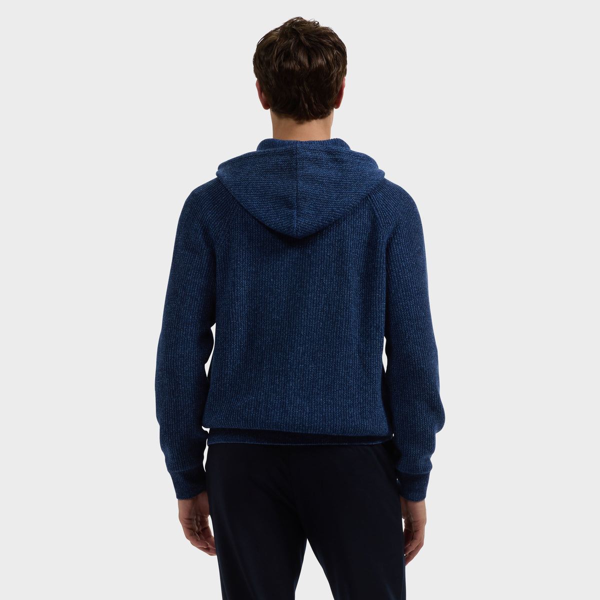 Melange Zip Hoodie Sweater