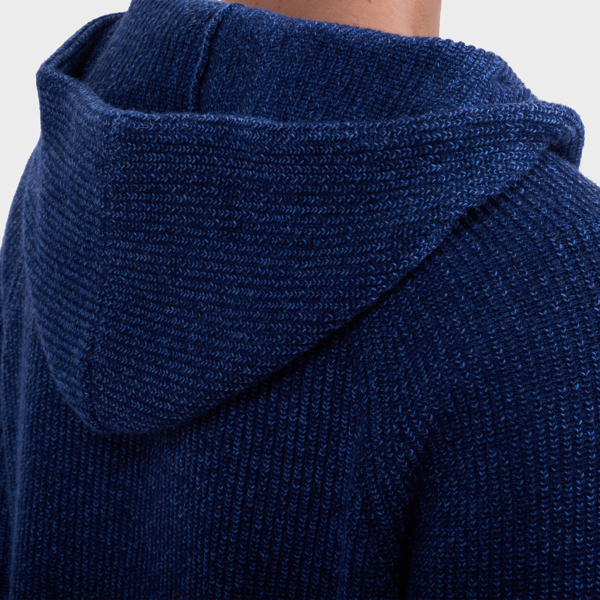 Melange Zip Hoodie Sweater