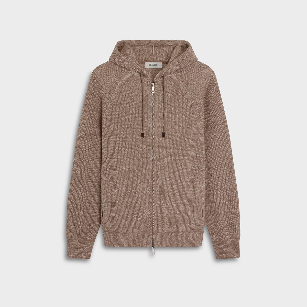 Melange Zip Hoodie Sweater