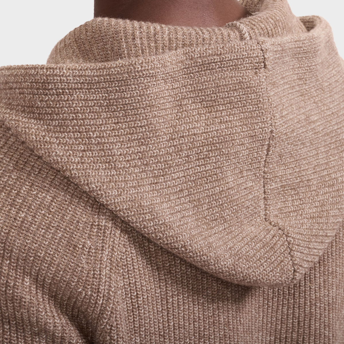Melange Zip Hoodie Sweater
